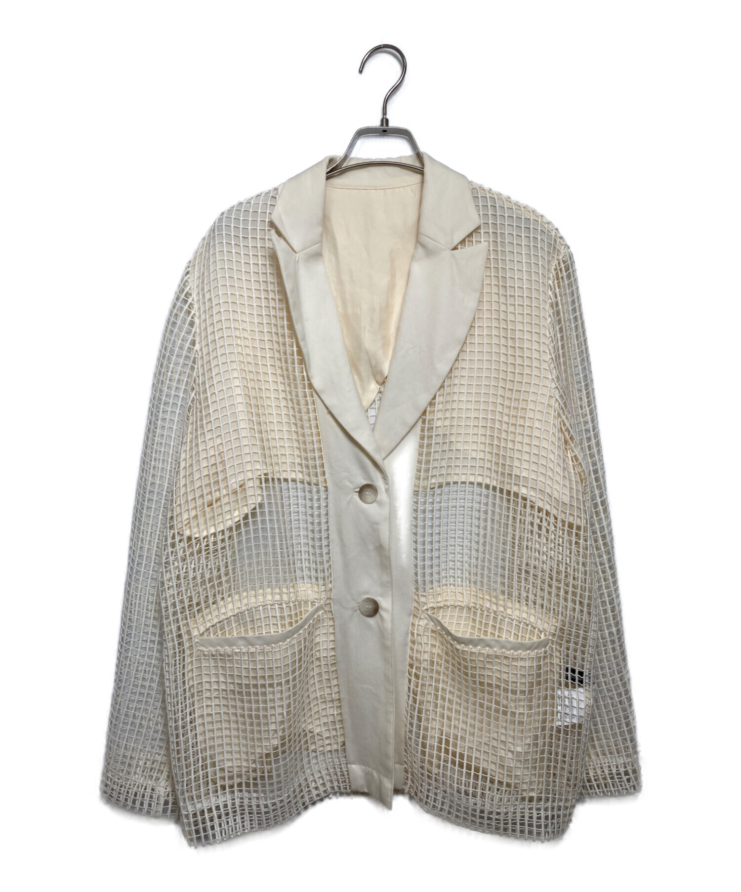 美品】MAISON SPECIAL スクエアメッシュレースジャケット 中古・古着 