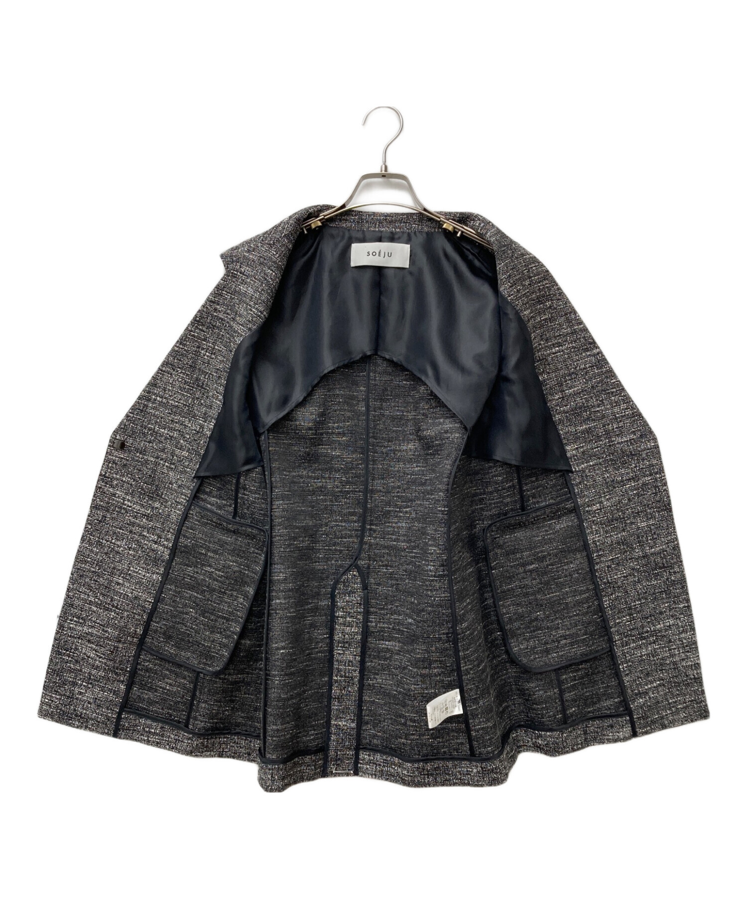 中古・古着通販】SOEJU (ソージュ) ツィーディージャカードジレ S-00