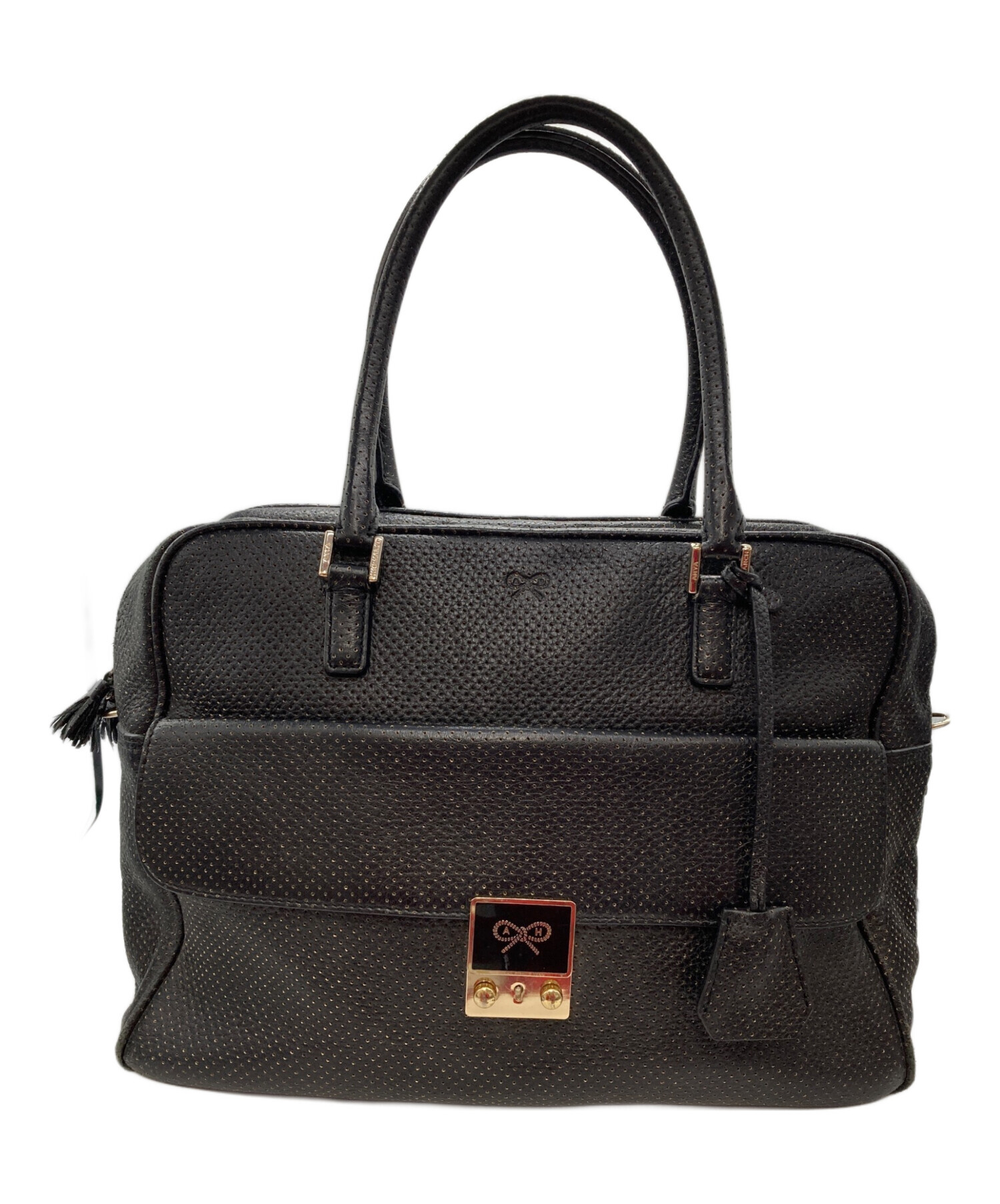 中古・古着通販】ANYA HINDMARCH (アニヤ・ハインドマーチ) ボストン 