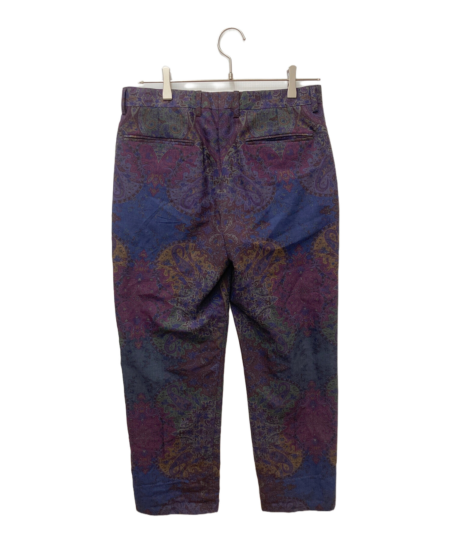 中古・古着通販】ETRO (エトロ) ペイズリー柄スラックス パープル