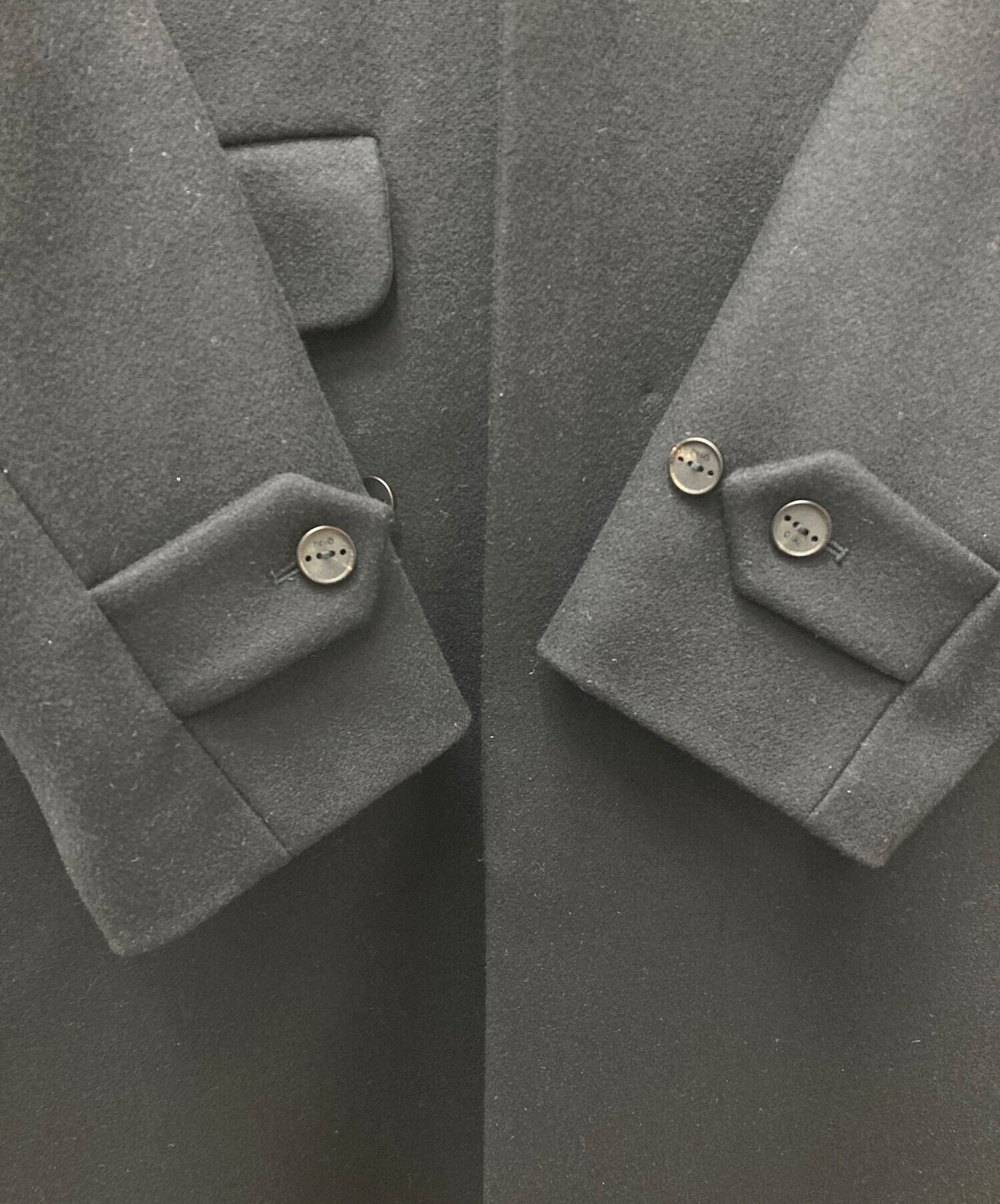 中古・古着通販】HEVO (イーヴォ) CRISPIANO ラグランコート ブラック 