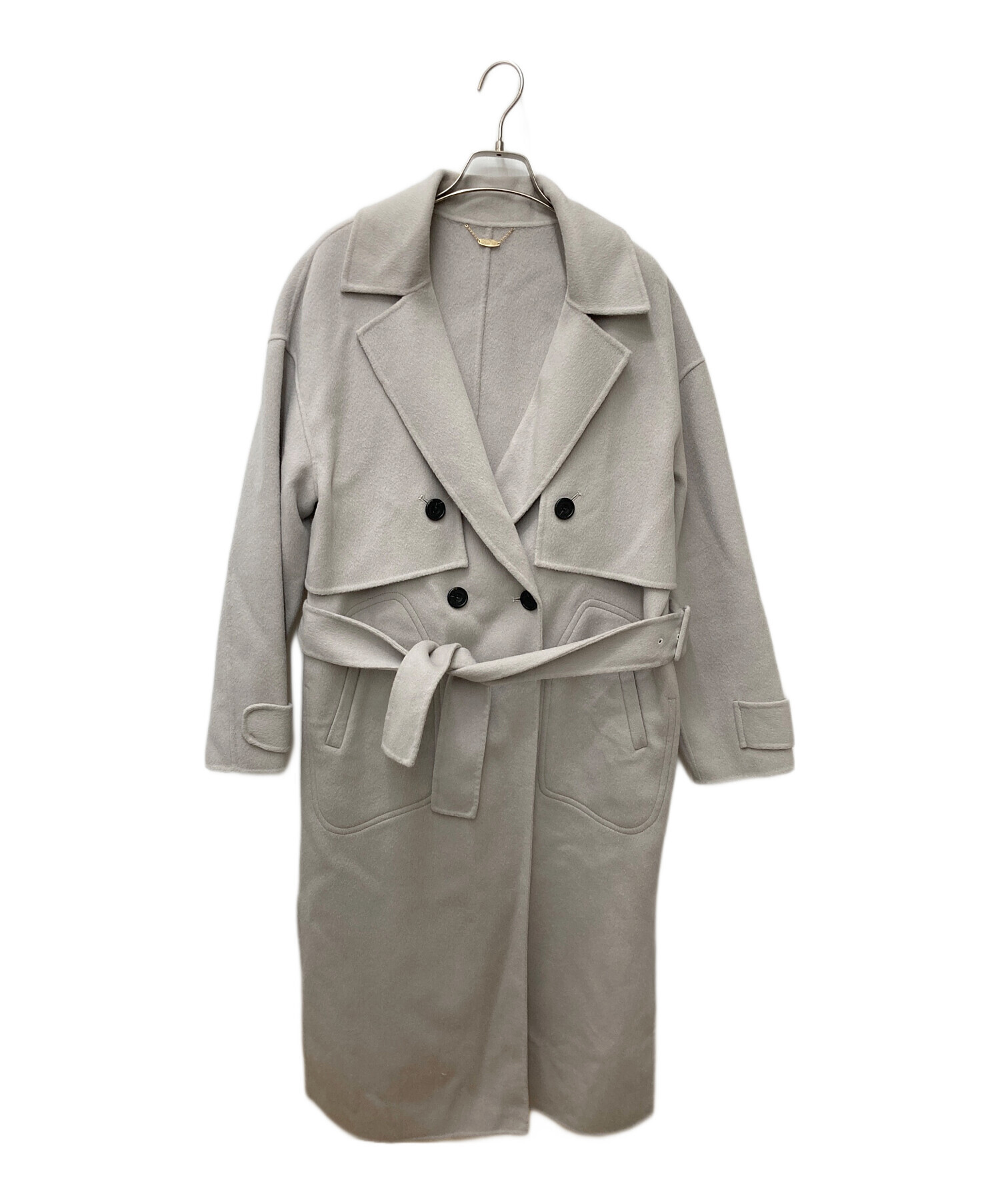 クママ 【美品】Lallia Mùラリアムーコート&ロングジレ2点セット 中古・古着通販】Lallia Mu (ラリア ムー) 2WAYリバーウールロング