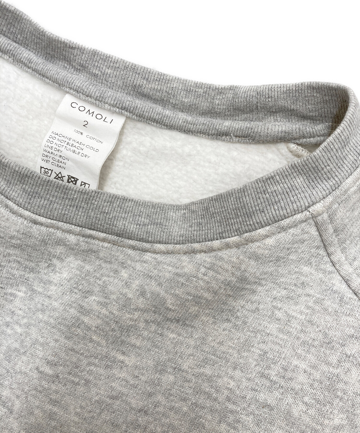 中古・古着通販】COMOLI (コモリ) コットン吊裏毛クルーネック T01