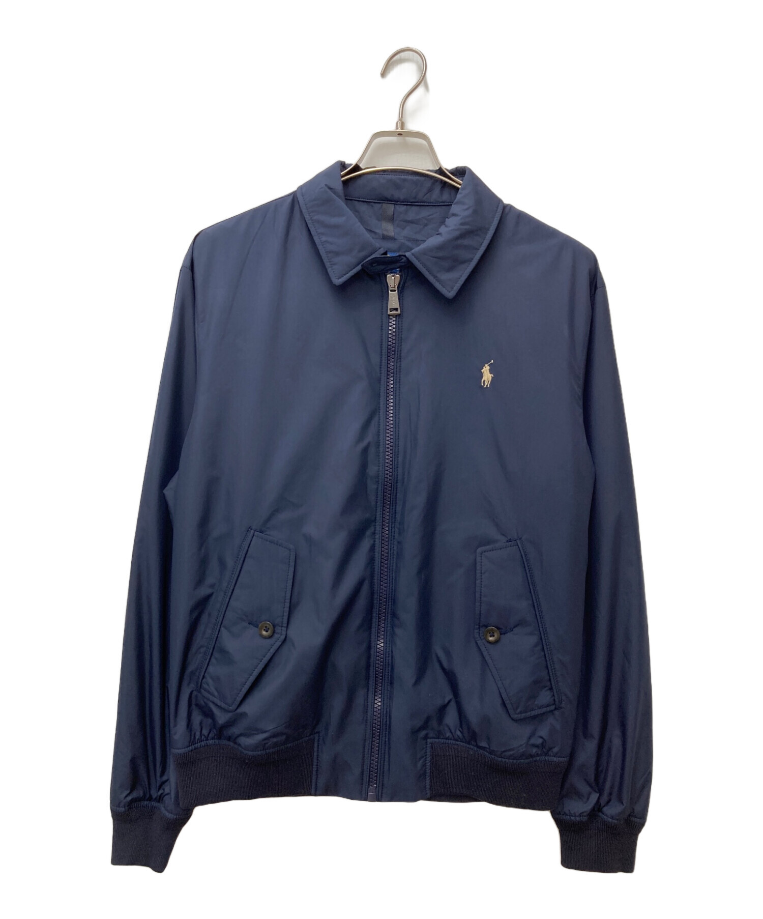 POLO RALPH LAUREN ナイロンジャケット ネイビー ロゴ 中古・古着通販】POLO RALPH LAUREN (ポロ・ラルフローレン) ナイロン