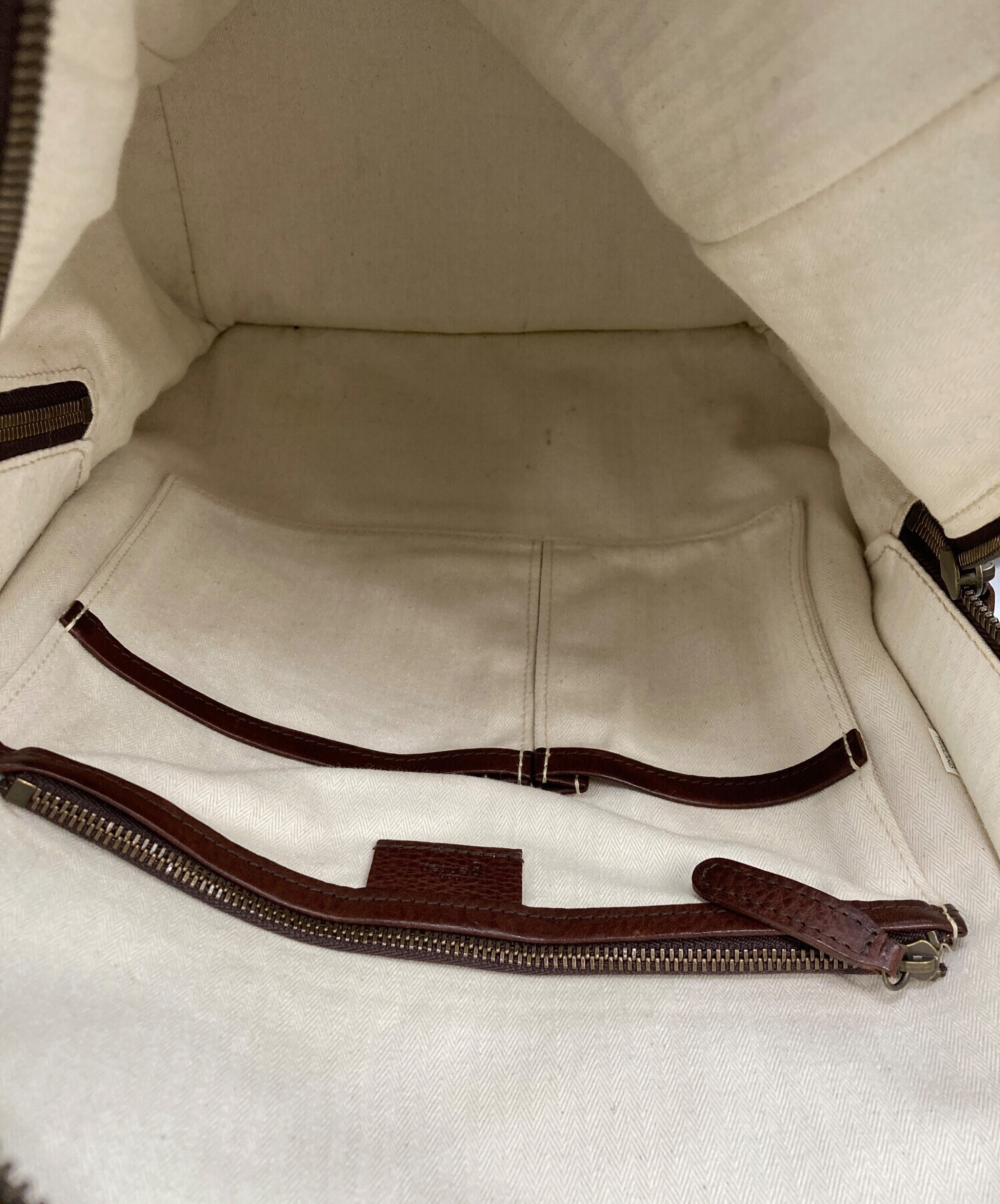 中古・古着通販】genten (ゲンテン) レザーリュック ブラウン