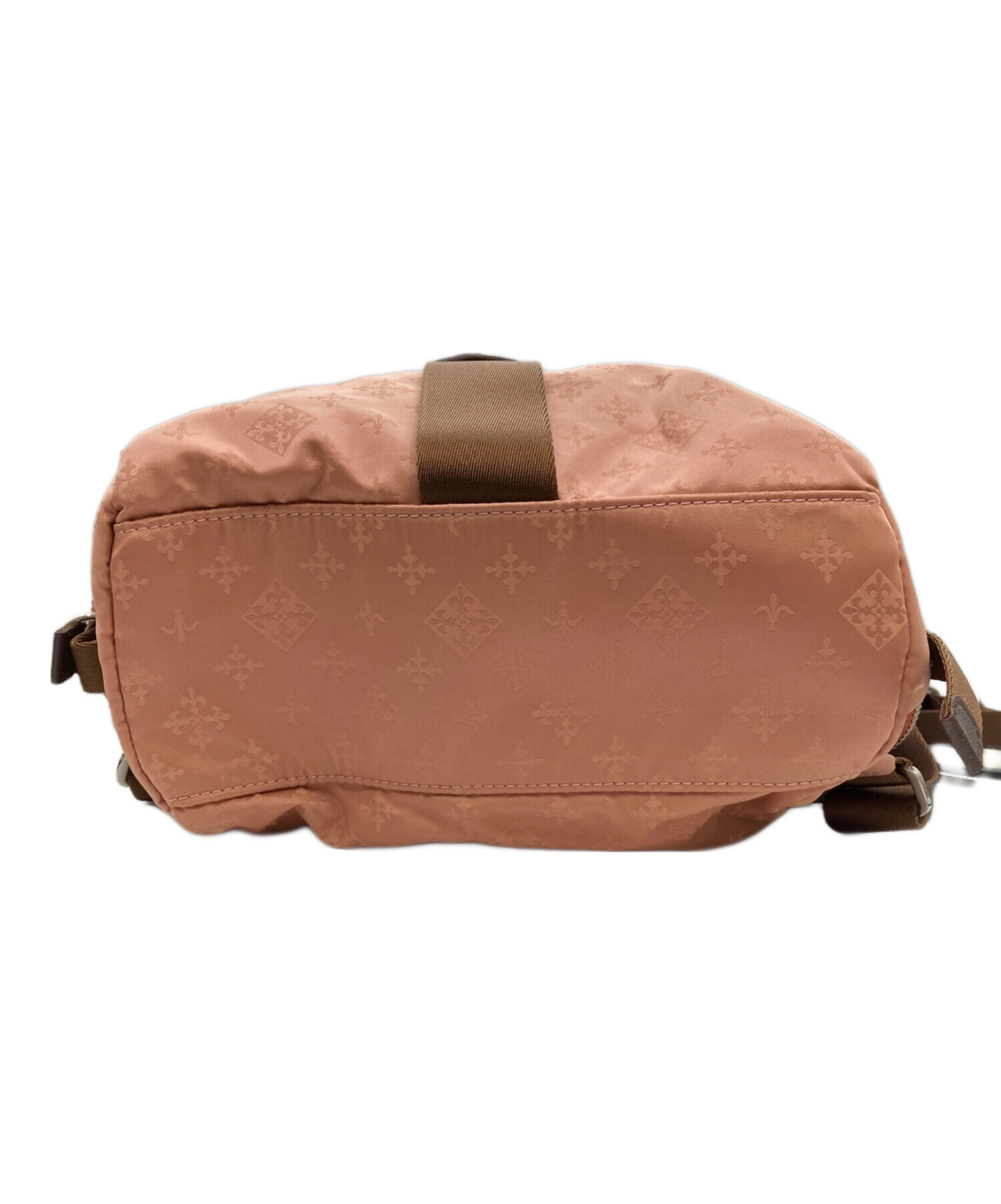 中古・古着通販】russet (ラシット) 総柄巾着リュック ピンク 