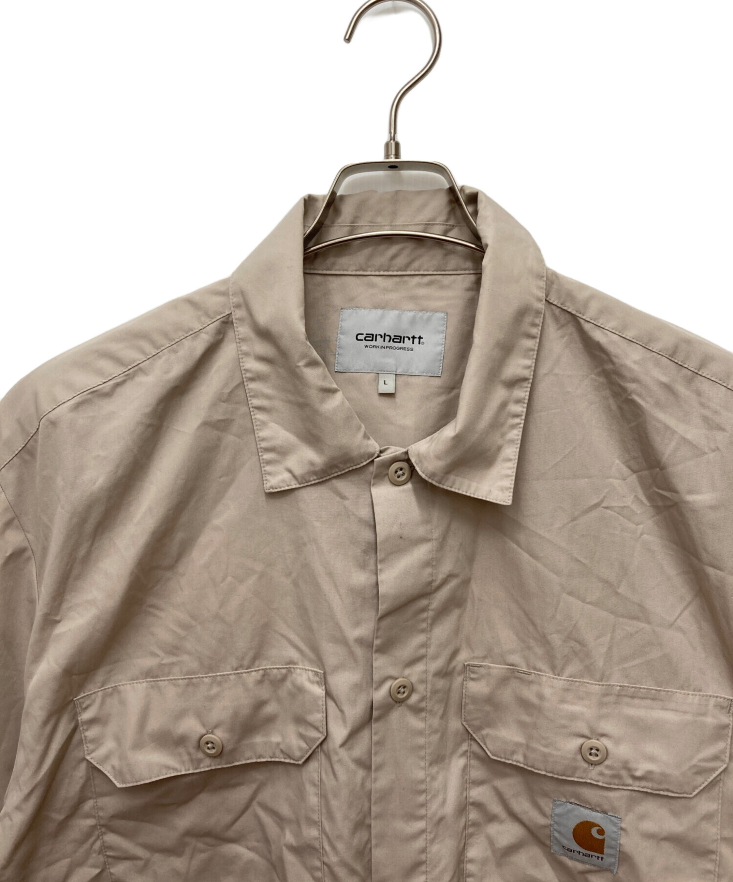 中古・古着通販】CarHartt (カーハート) S/S CRAFT SHIRT ベージュ
