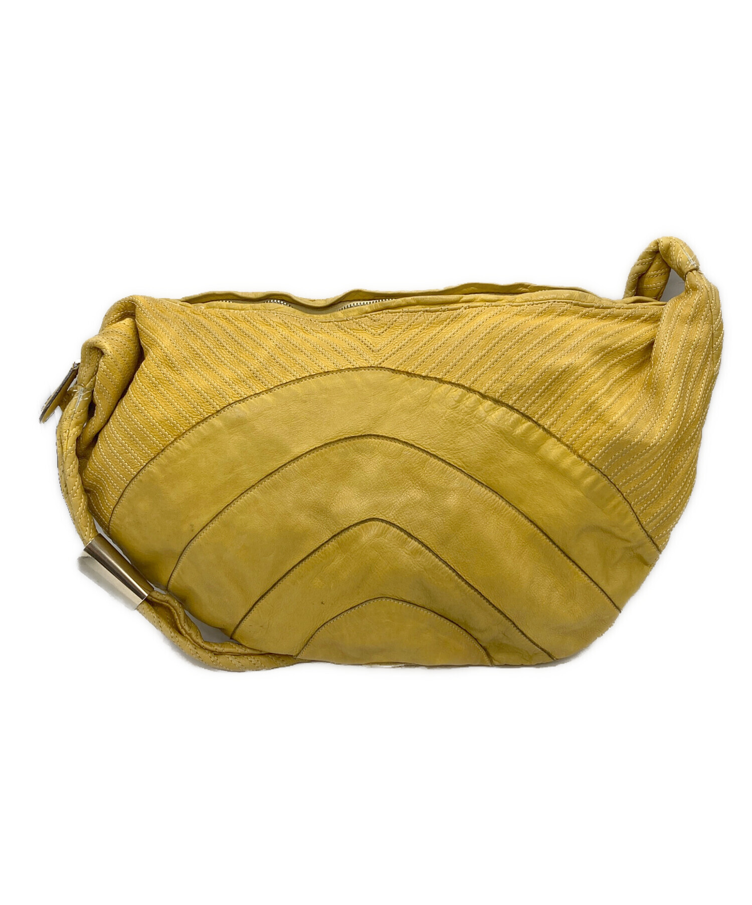 中古・古着通販】MARNI (マルニ) レザーショルダーバッグ イエロー 