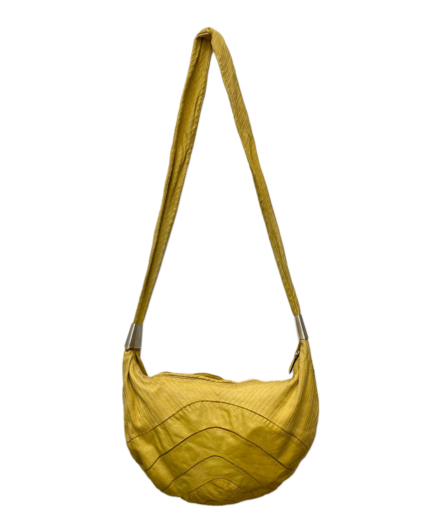 中古・古着通販】MARNI (マルニ) レザーショルダーバッグ イエロー 