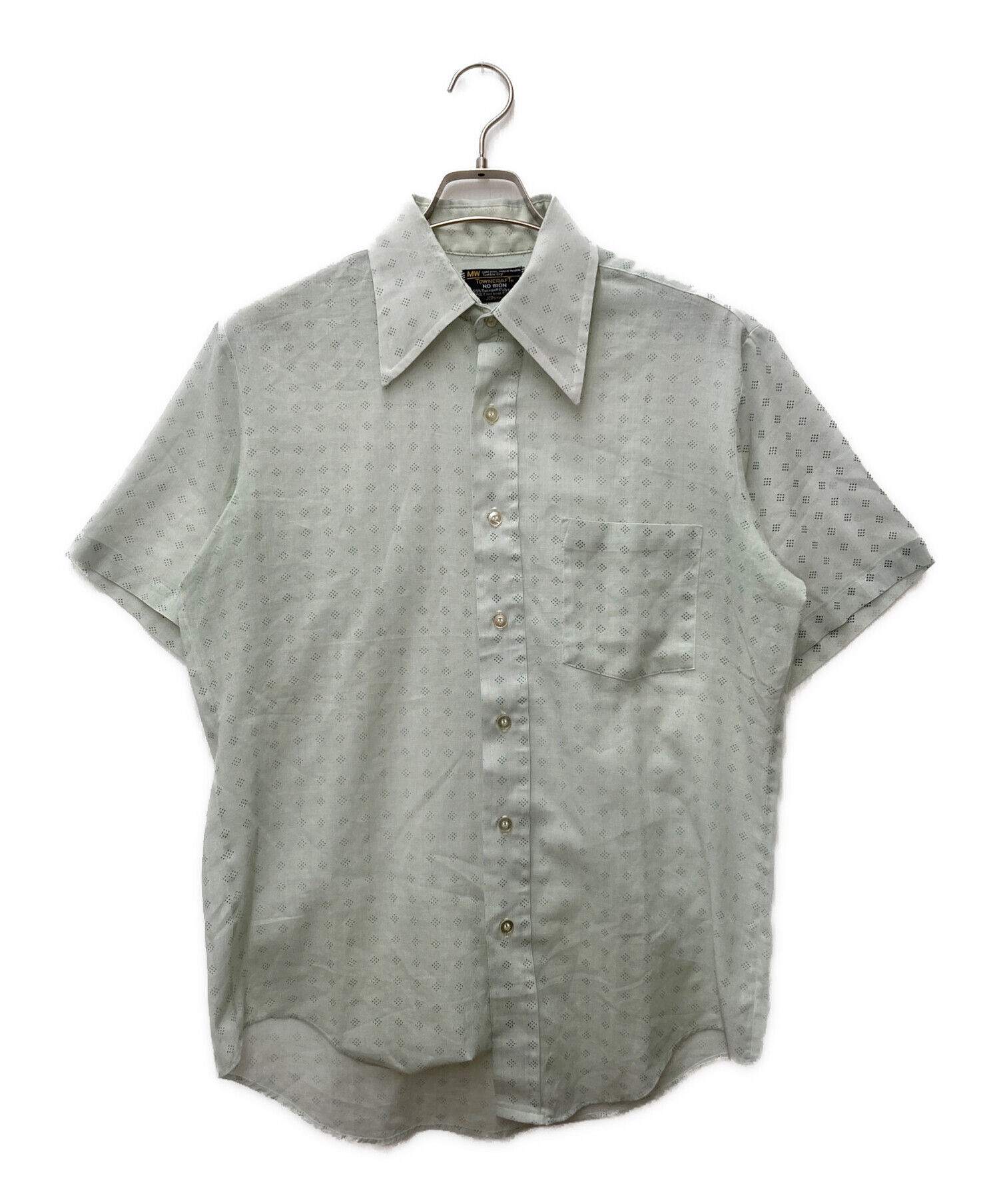 中古・古着通販】TOWN CRAFT (タウンクラフト) 70s半袖シャツ ミント