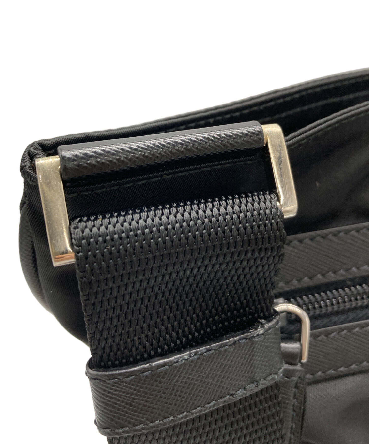 中古・古着通販】PRADA (プラダ) ナイロンショルダーバッグ ブラック