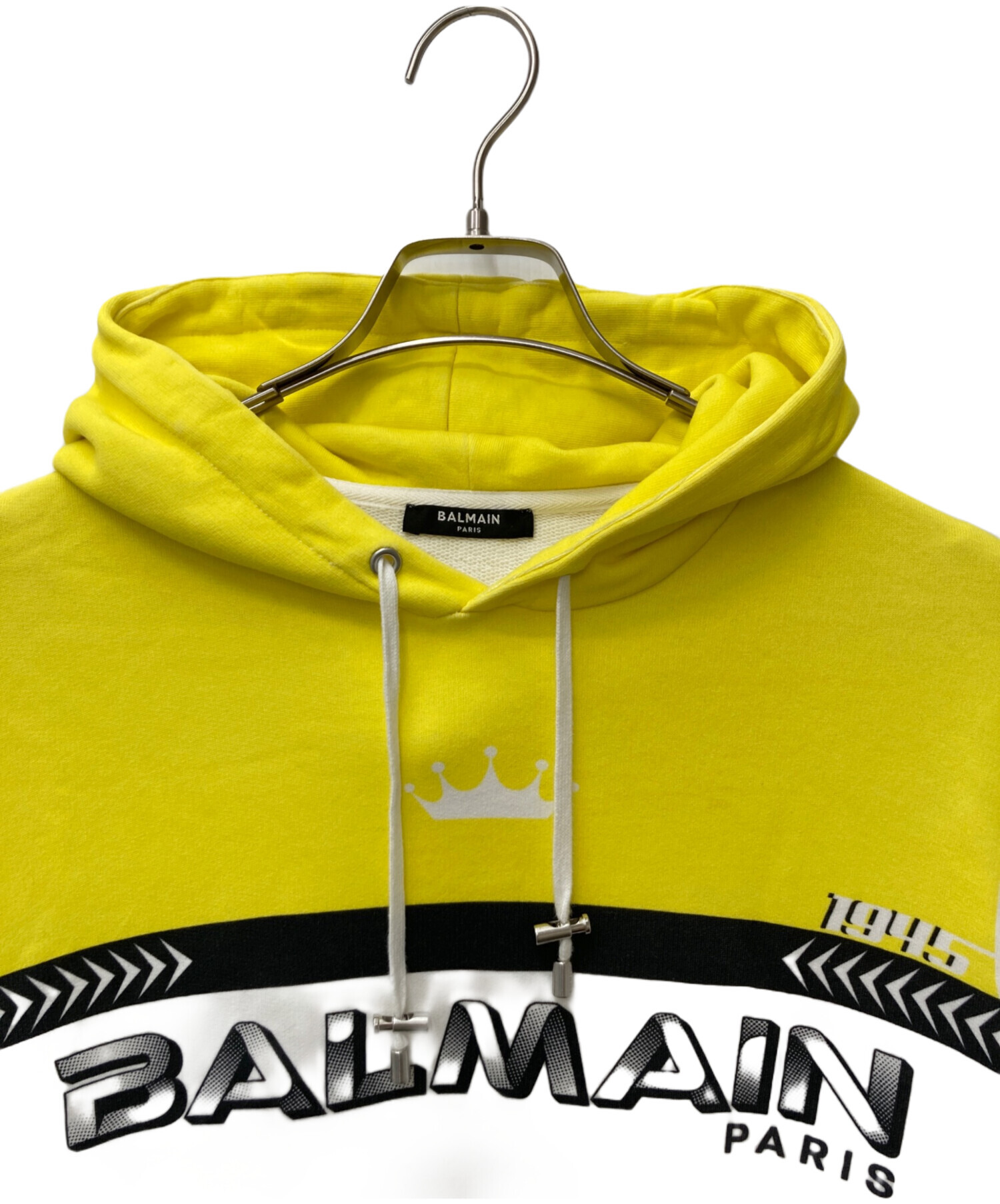 中古・古着通販】BALMAIN (バルマン) サイドジップパーカー ホワイト