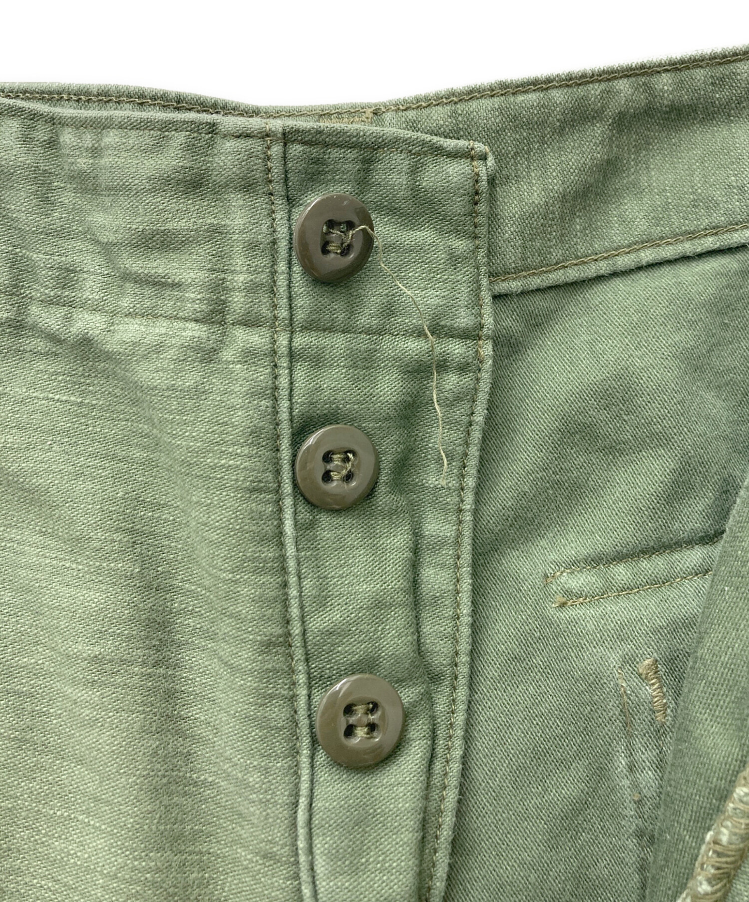 中古・古着通販】orSlow (オアスロウ) ベイカーパンツ グリーン サイズ