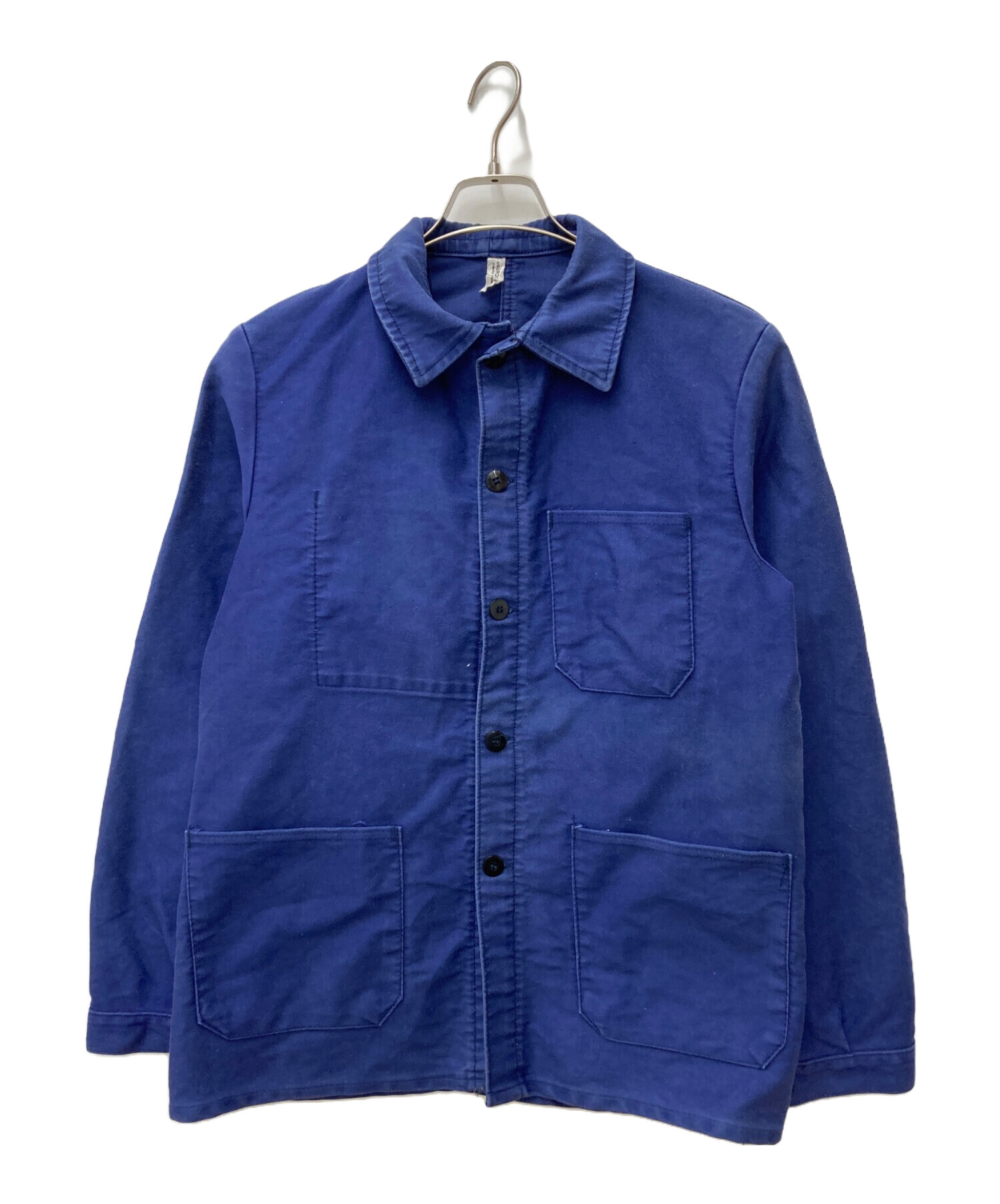 フレンチ　ワークジャケット　ヴィンテージ　古着　フランス　ユーロ 青 ビンテージフレンチワークジャケット - Fresh Service NECESSARY or