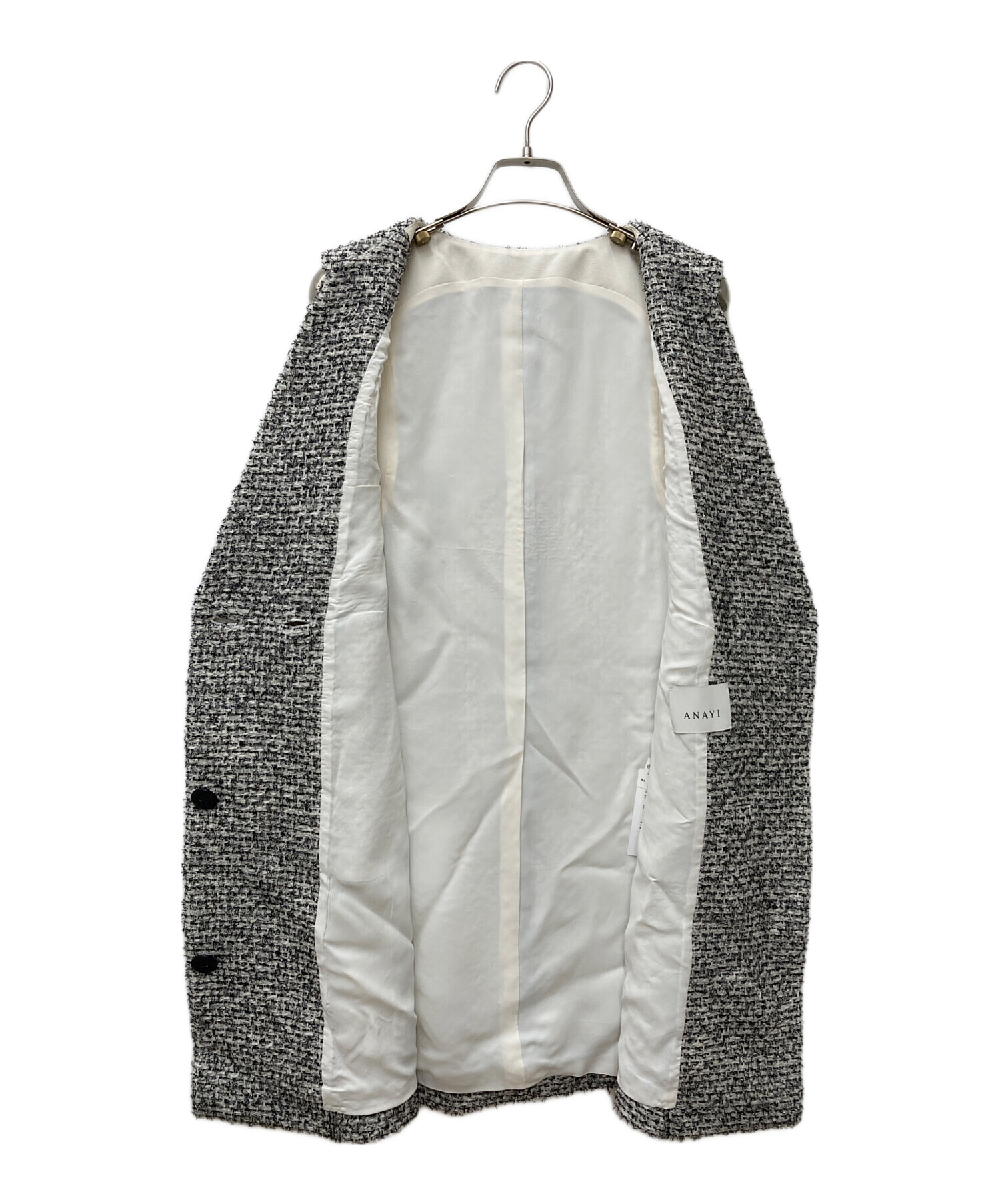 美品 25AW ANAYI アナイ ラメファンシー ツイードジレベスト ワンピース 38 ブラック グレー レディース 古着 中古 USED 楽天市場】【中古】美品 25AW ANAYI アナイ ラメファンシー ツイード
