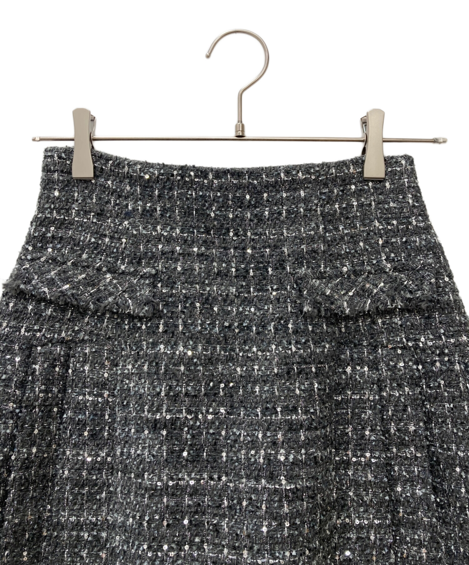 中古・古着通販】Snidel (スナイデル) サイドプリーツツイードミニ