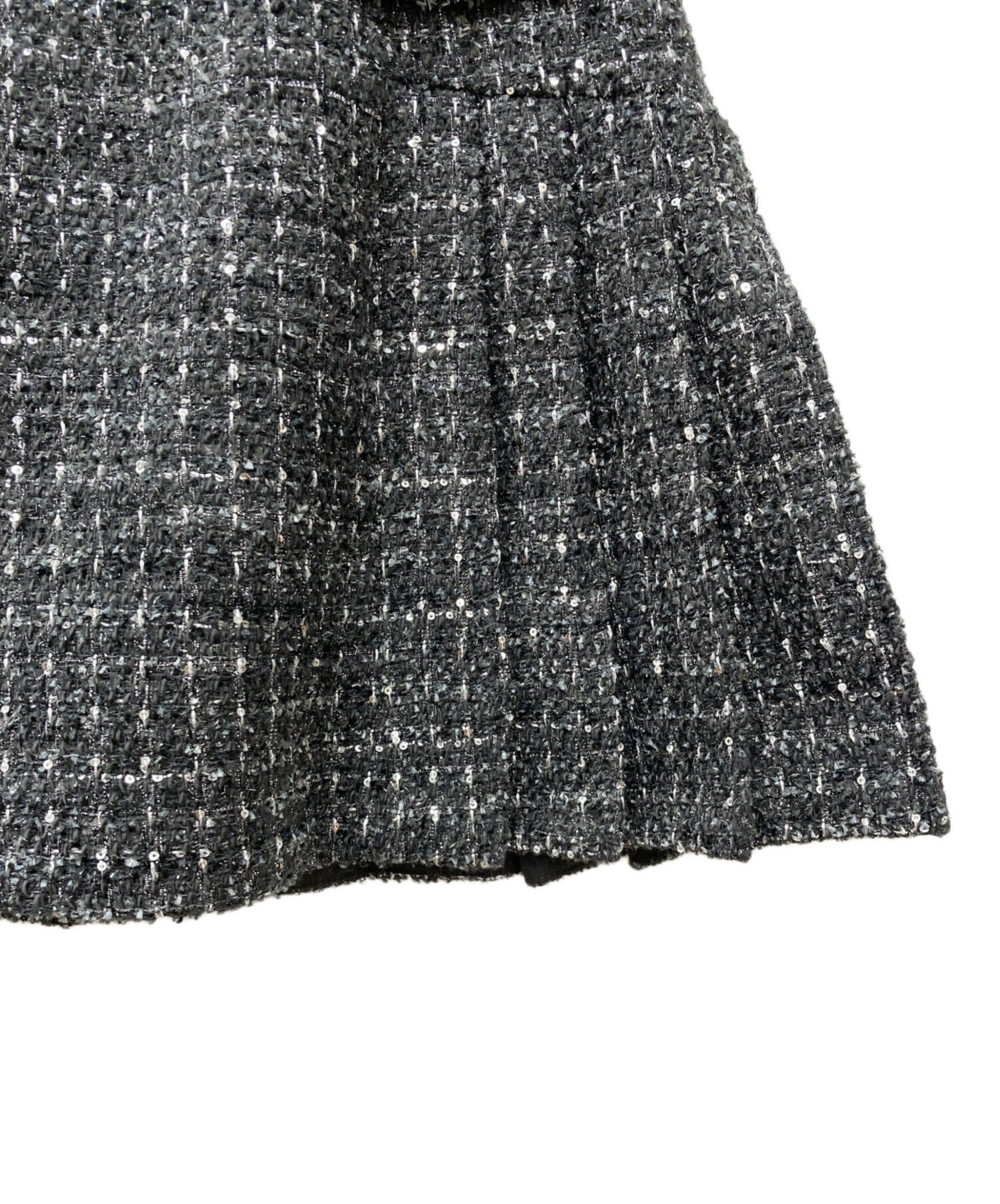 中古・古着通販】Snidel (スナイデル) サイドプリーツツイードミニ