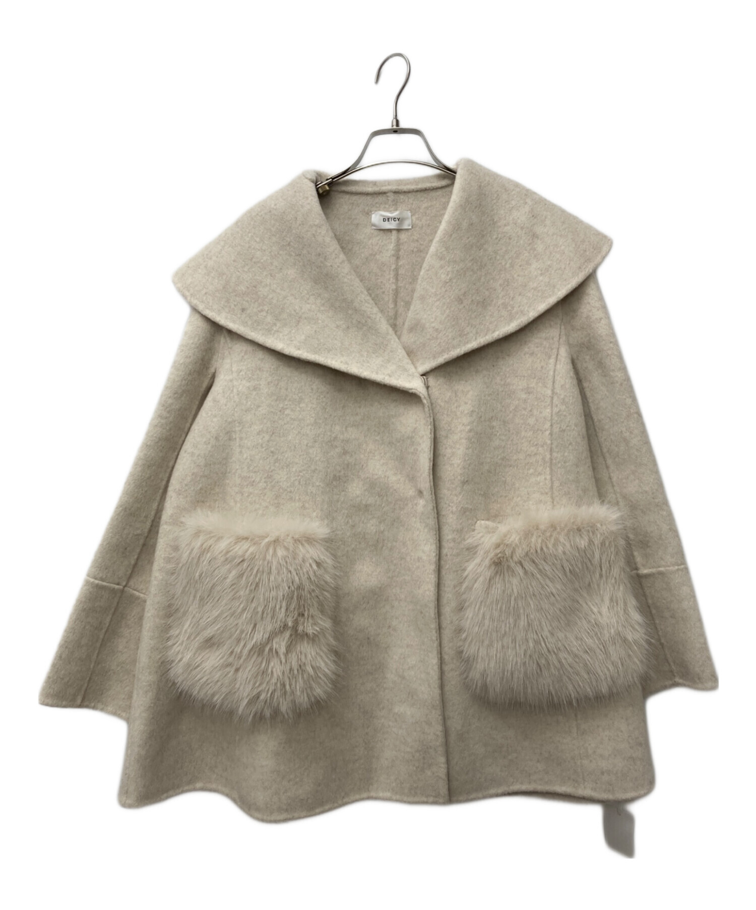 中古・古着通販】Deicy (デイシー) ファーポケットフレアコート
