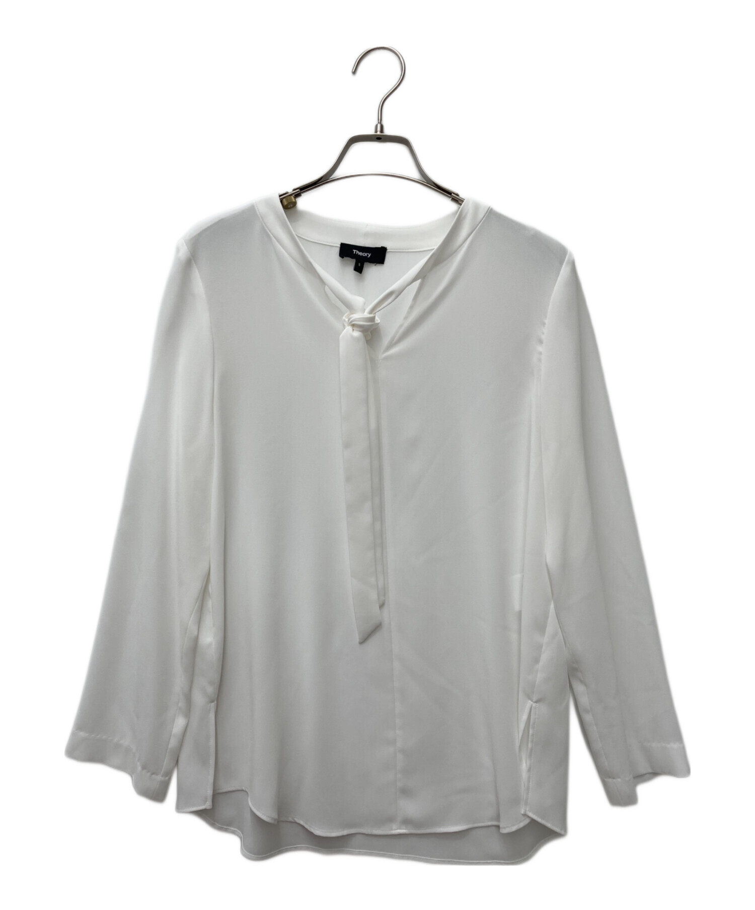 中古・古着通販】theory (セオリー) バンドカラーボウタイブラウス