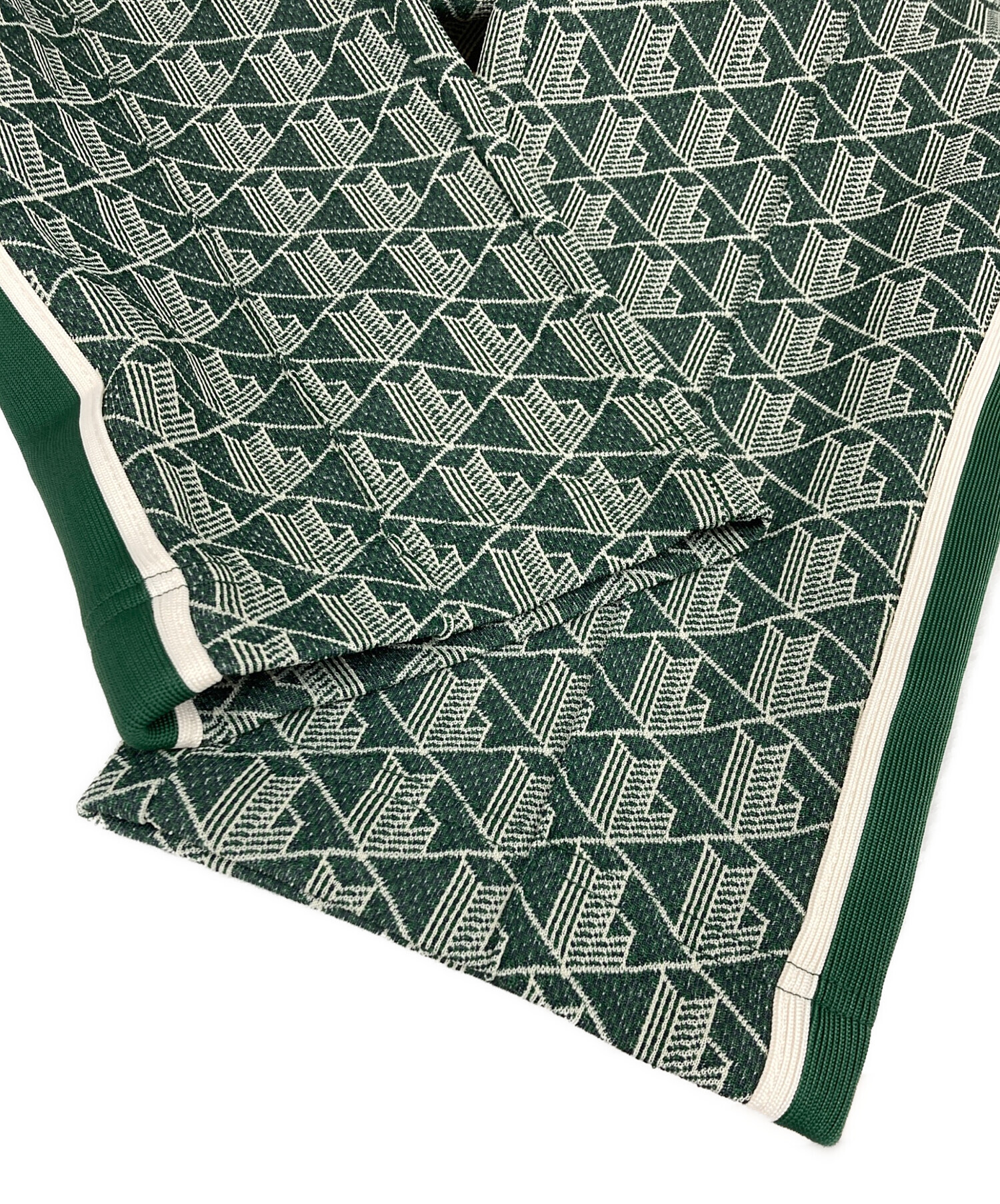未使用品 LACOSTE モノグラム ジャガード トラックパンツ LACOSTE（ラコステ） サイドテーピングモノグラムジャカードトラック