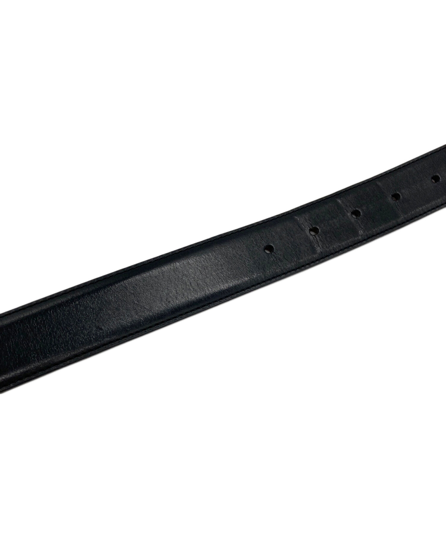 中古・古着通販】BURBERRY (バーバリー) レザーベルト ブラック