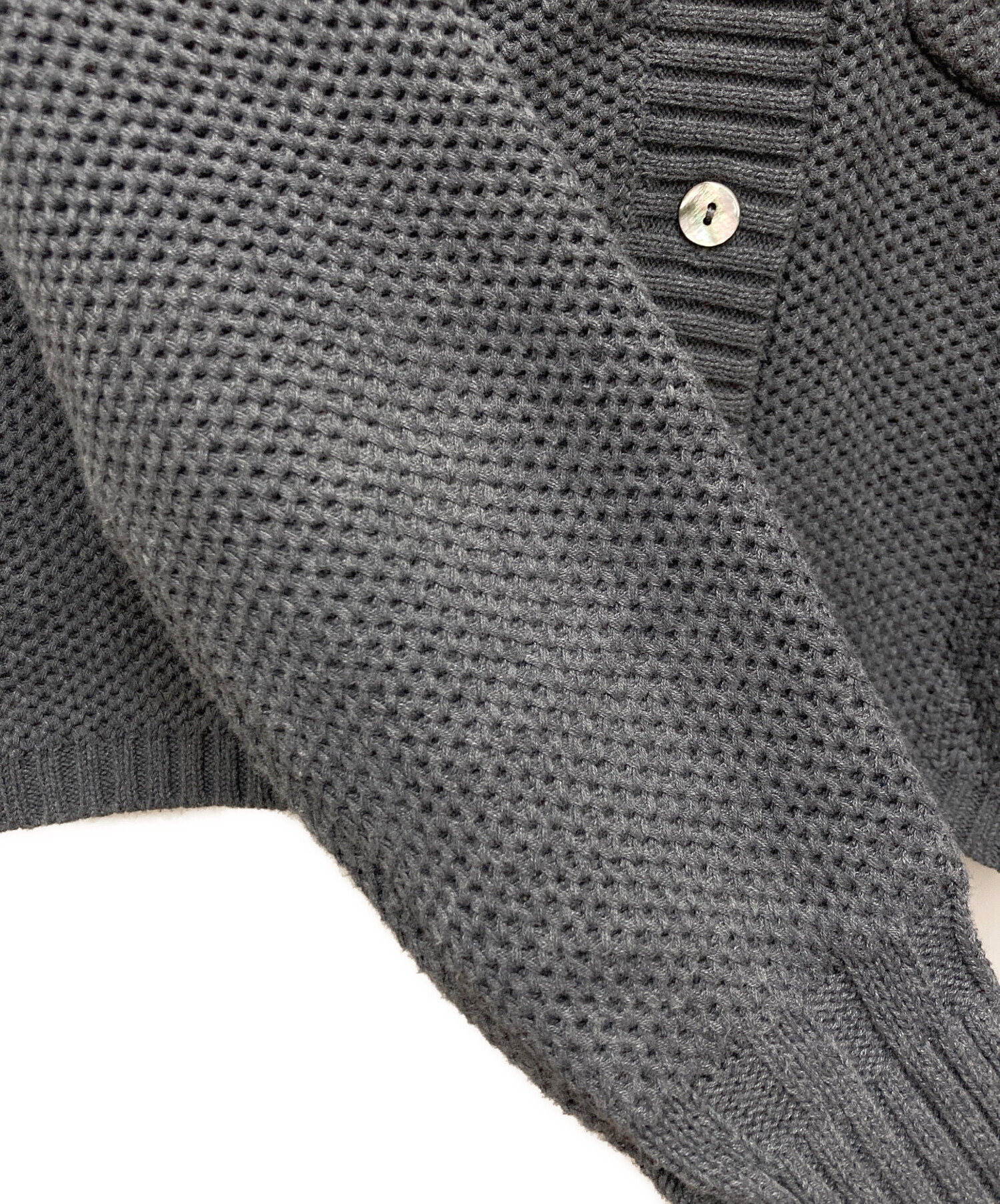 中古・古着通販】L'AUBE BLANC (ローブ ブラン) Basket Knit Cardigan