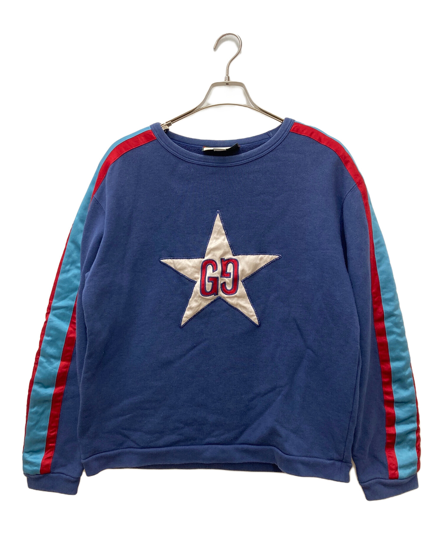 中古・古着通販】GUCCI (グッチ) GG Star Sweatshirt ブルー サイズ:M