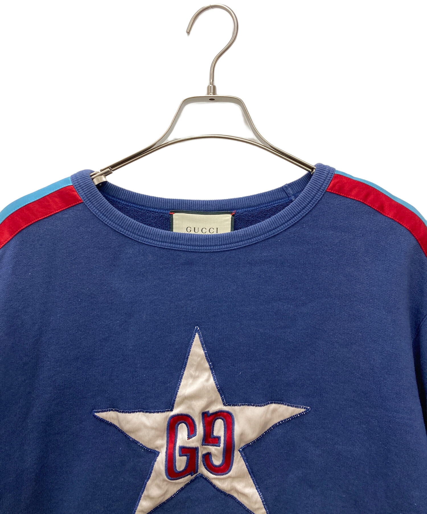中古・古着通販】GUCCI (グッチ) GG Star Sweatshirt ブルー サイズ:M