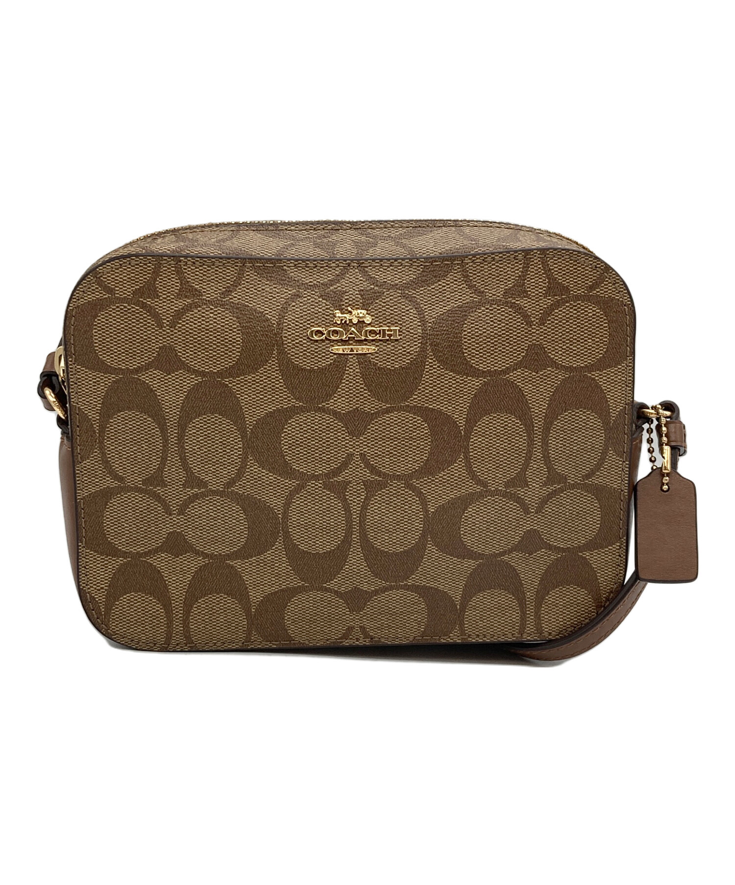 中古・古着通販】COACH (コーチ) ショルダーバッグ 91677 ベージュ