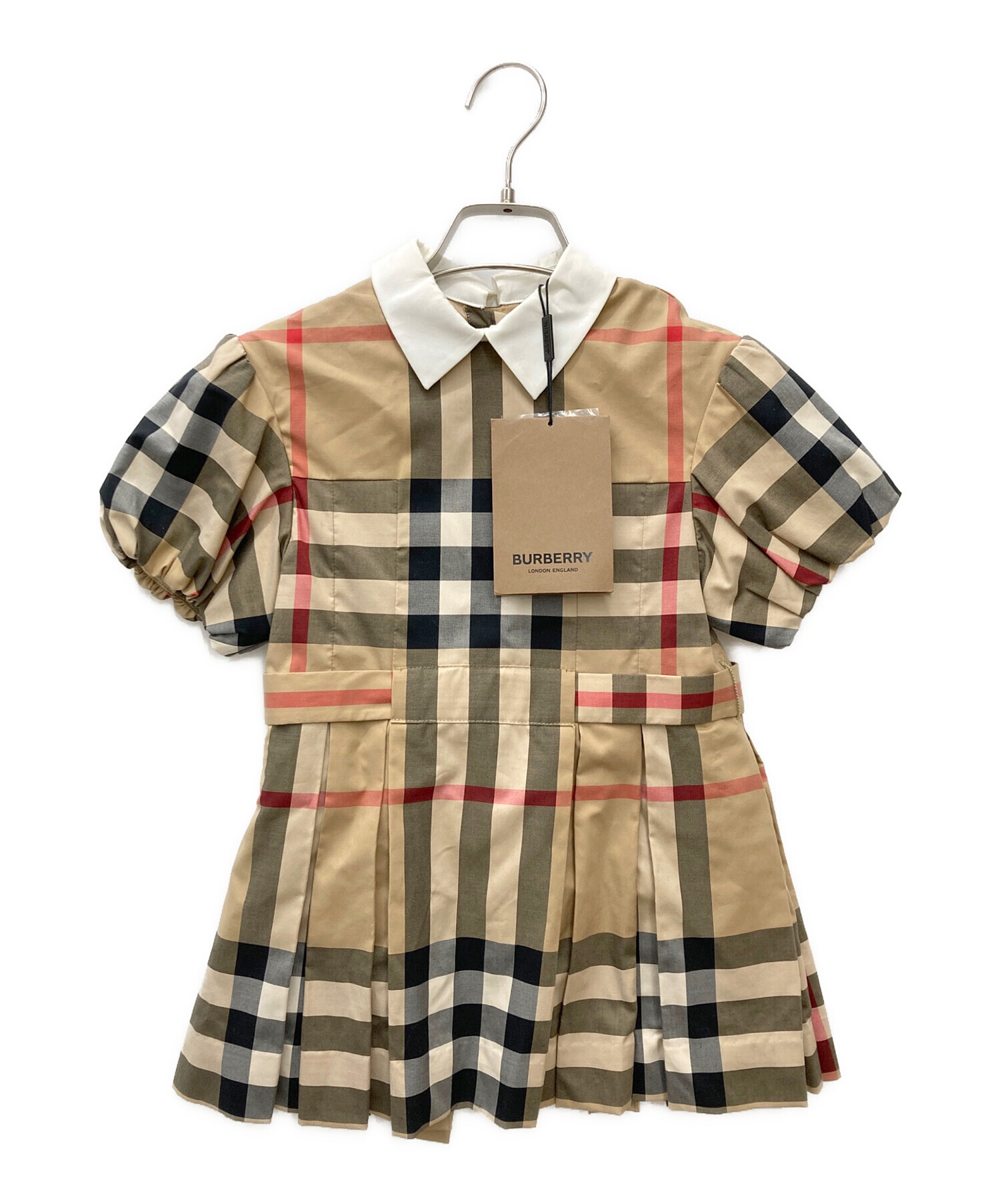 中古・古着通販】BURBERRY (バーバリー) パフスリーブワンピース 