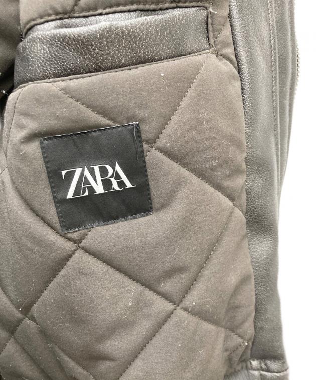 中古・古着通販】ZARA (ザラ) フェイクレザーデタッチャブルネック