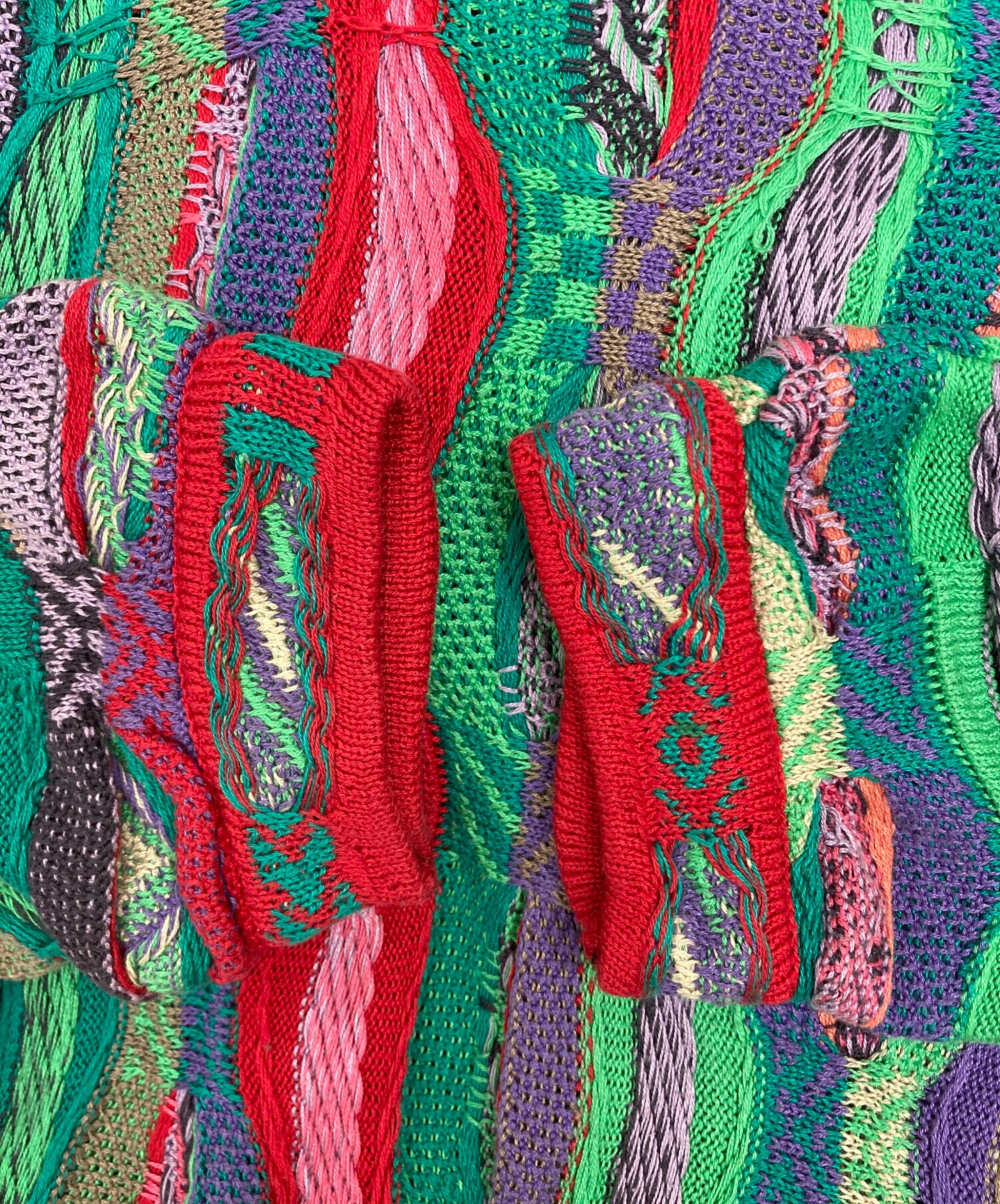 中古・古着通販】Coogi (クージー) 3Dニット マルチカラー サイズ:L