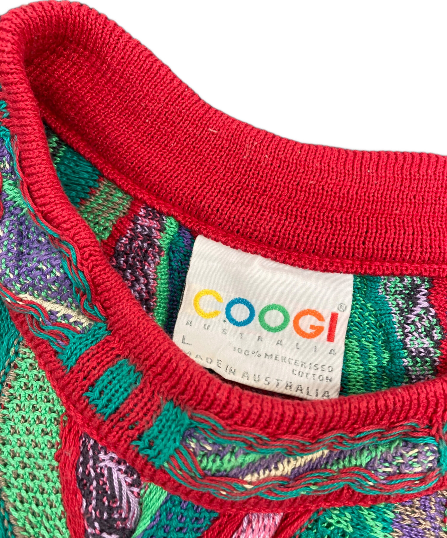中古・古着通販】Coogi (クージー) 3Dニット マルチカラー サイズ:L