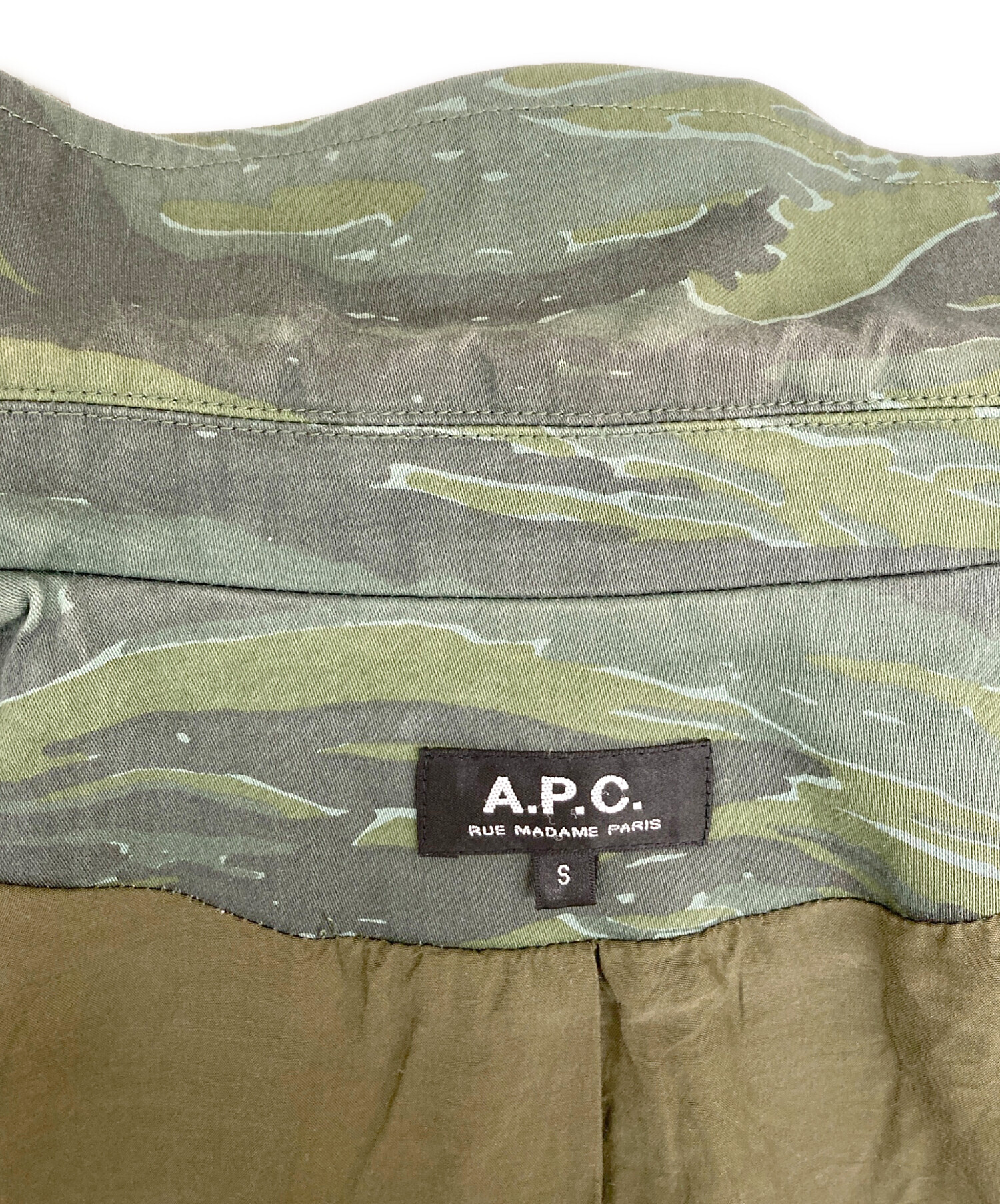 A.P.C. ミリタリージャケット タイガーカモ XSサイズ A.P.C. 