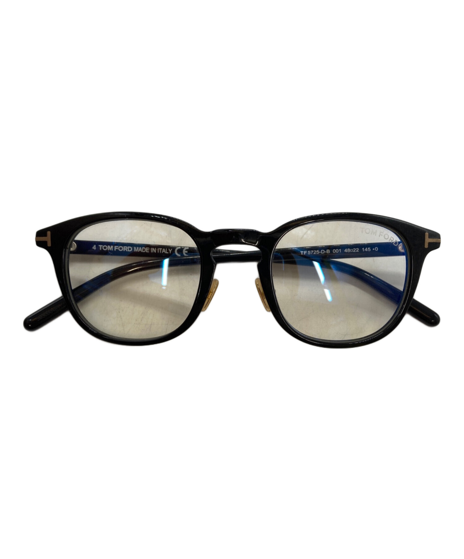 中古・古着通販】TOM FORD (トムフォード) 眼鏡 ブラック サイズ:48 