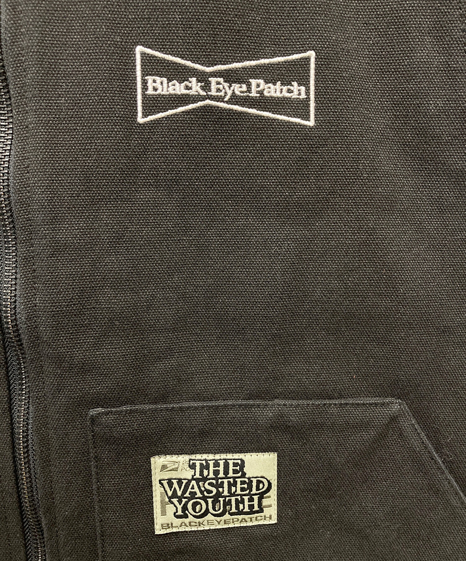 Wasted youth × BlackEyePatch 刺繍 ベスト ブラック BlackEyePatch x Wasted Youth VEST 