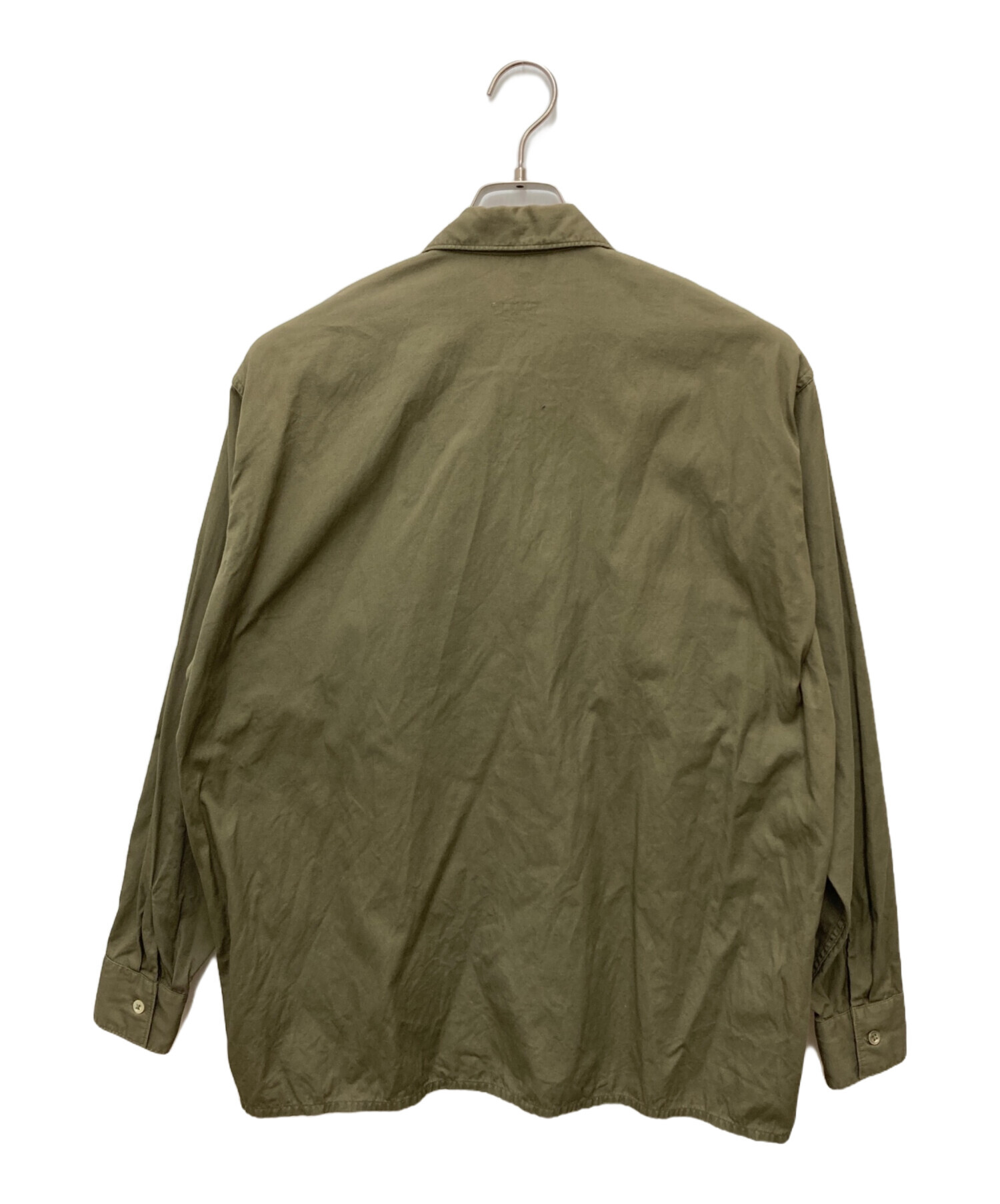 中古・古着通販】COMOLI (コモリ) OD オープンカラーシャツ オリーブ