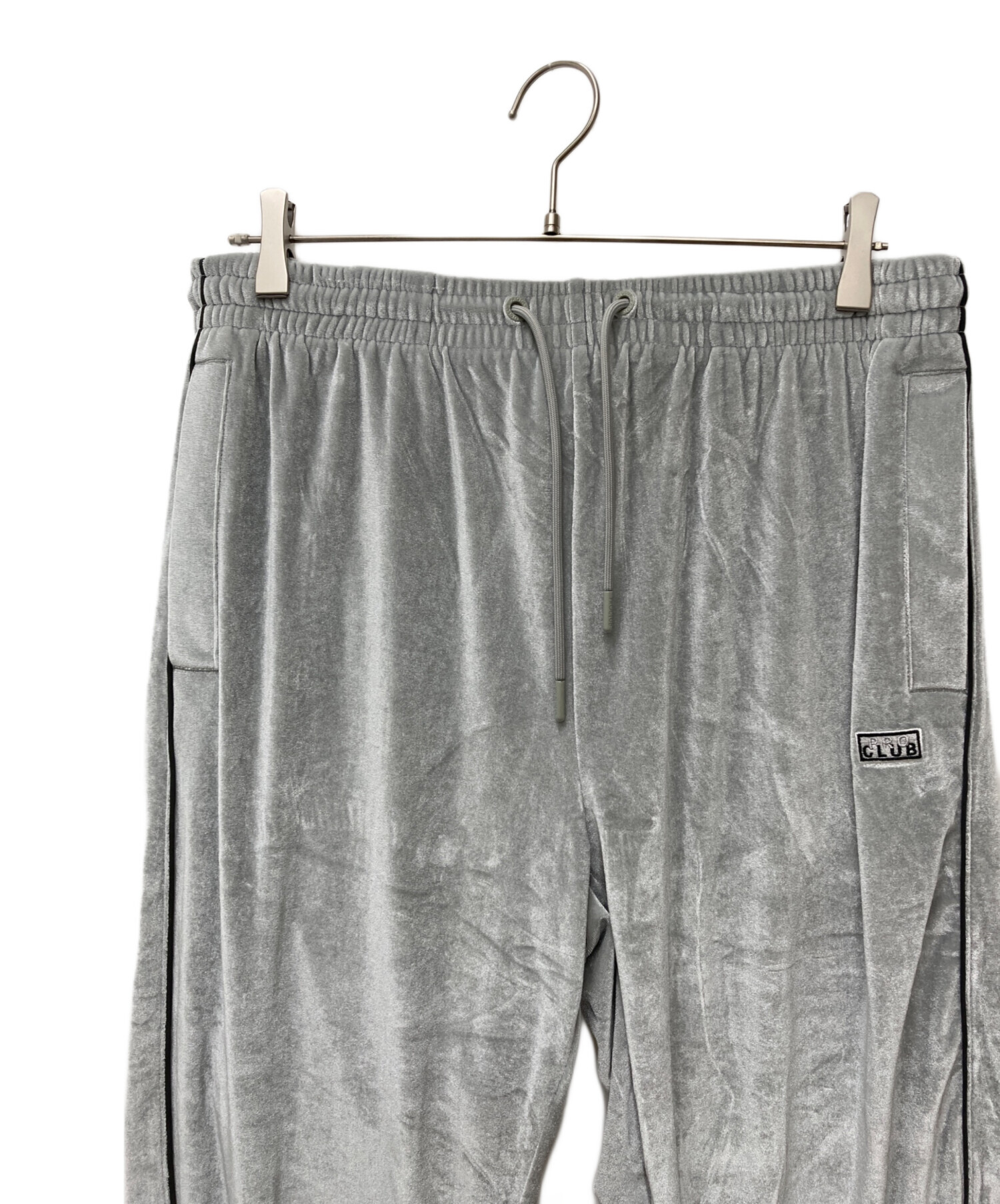 中古・古着通販】PROCLUB (プロクラブ) ベロアトラックパンツ シルバー