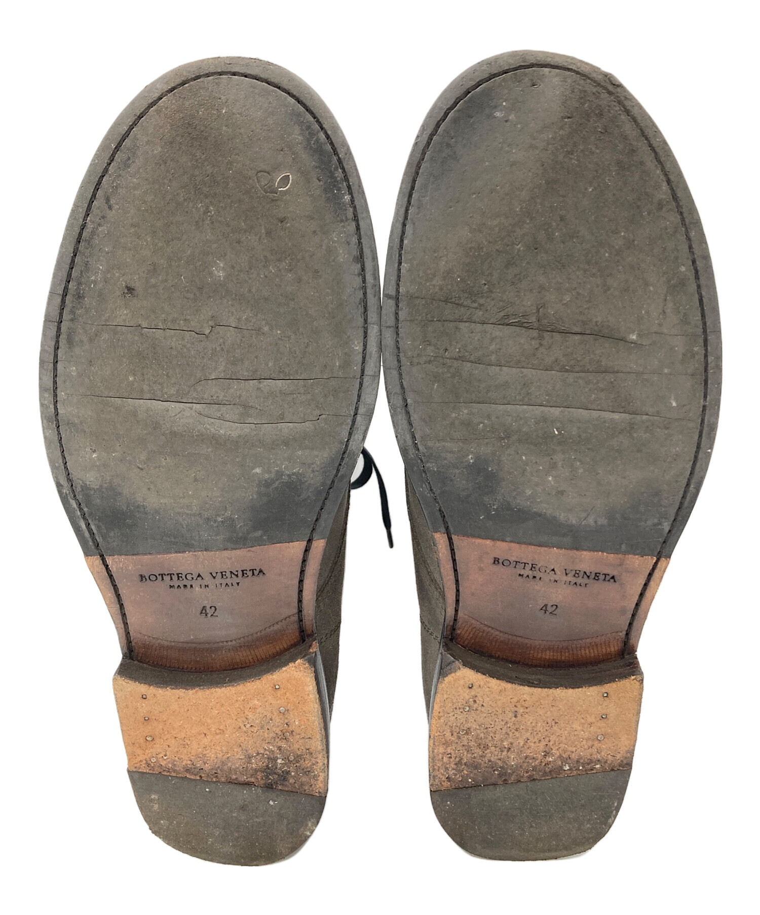 中古・古着通販】BOTTEGA VENETA (ボッテガベネタ) レースアップブーツ 