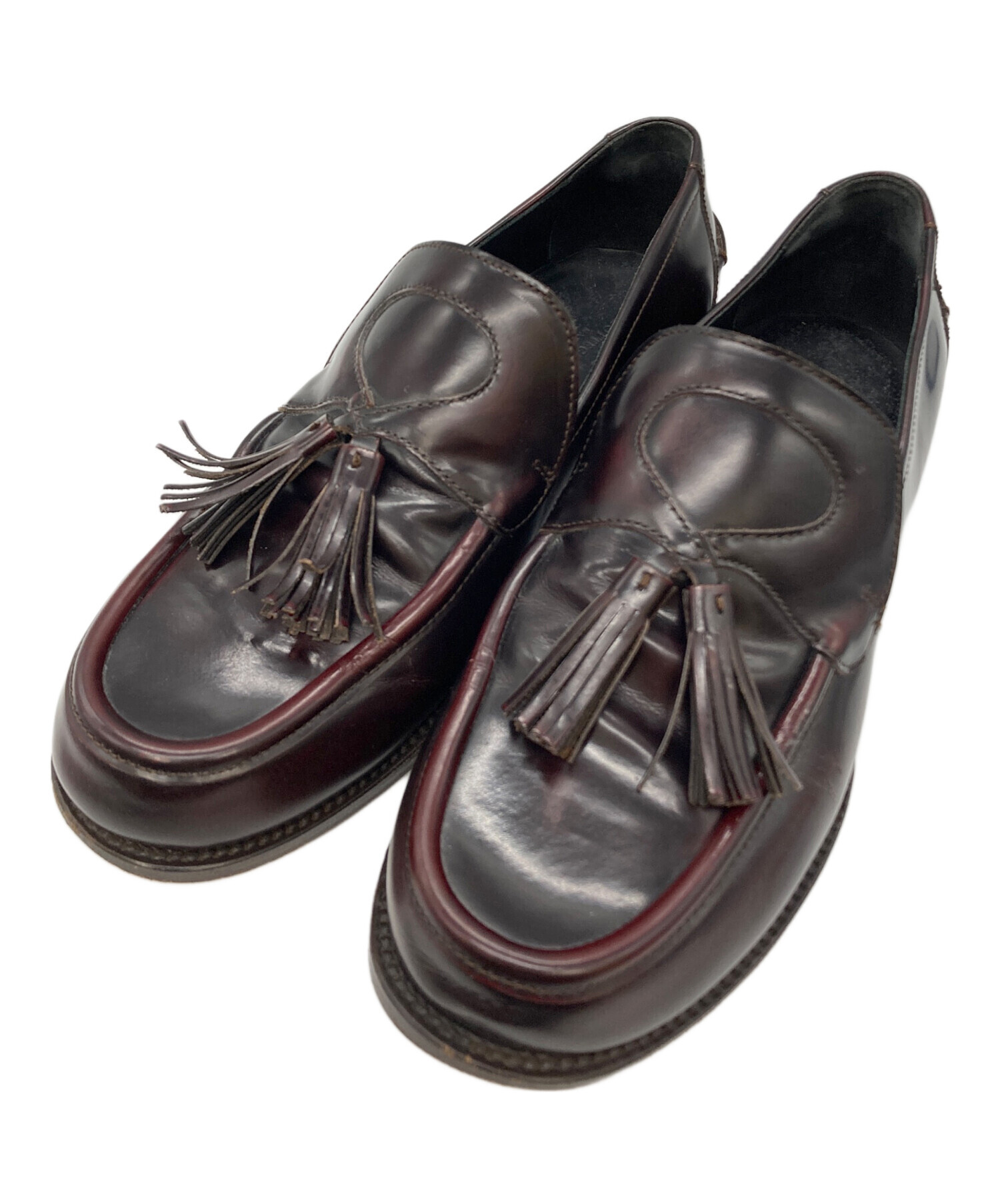 【未使用】ボッテガヴェネタ タッセルローファー レザー メンズ 42 ブラウン 中古・古着通販】BOTTEGA VENETA (ボッテガベネタ) タッセルローファー