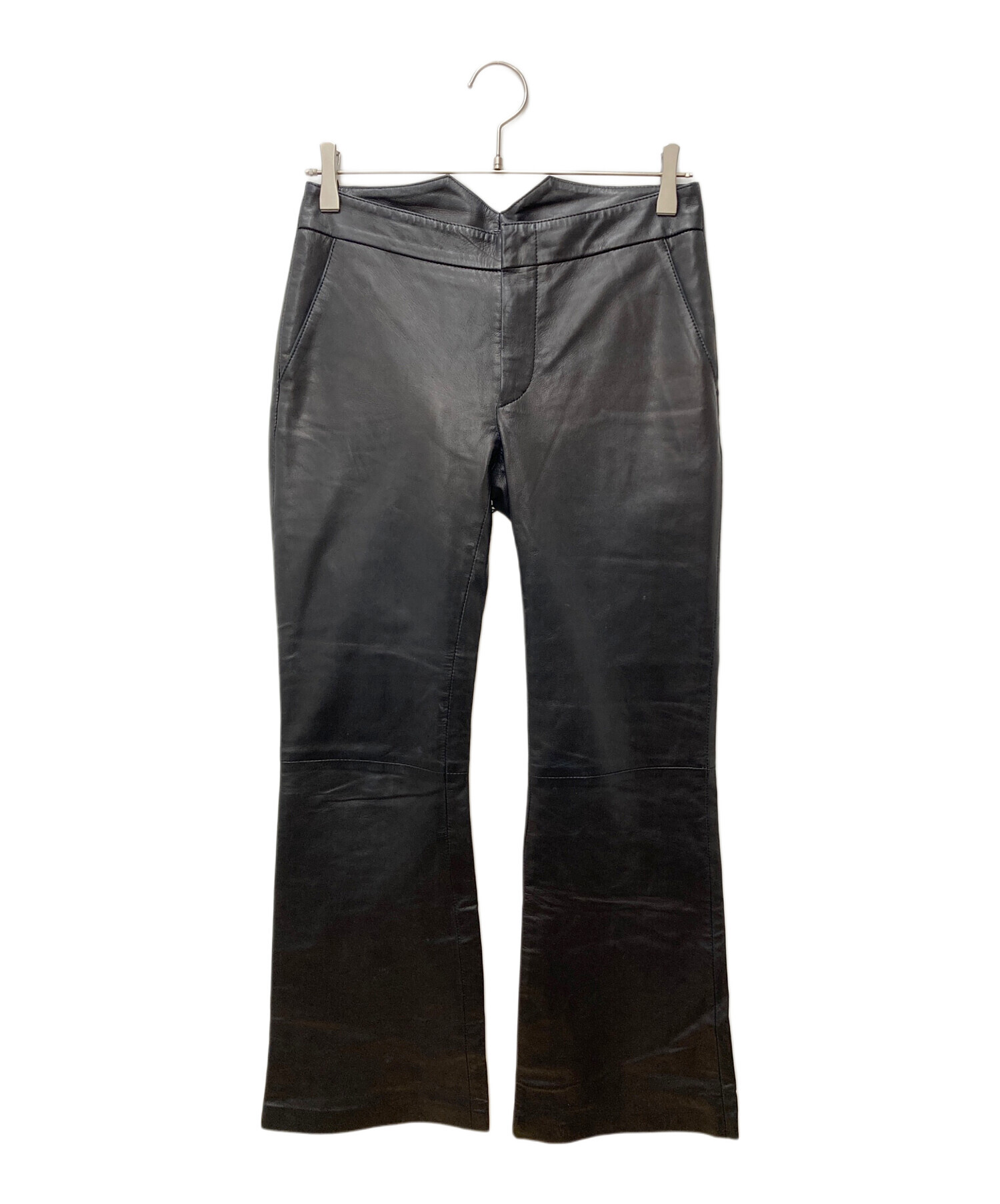中古・古着通販】GUCCI (グッチ) ラムレザーフレアパンツ 中古・古着通販】GUCCI (グッチ) ラムレザーフレアパンツ