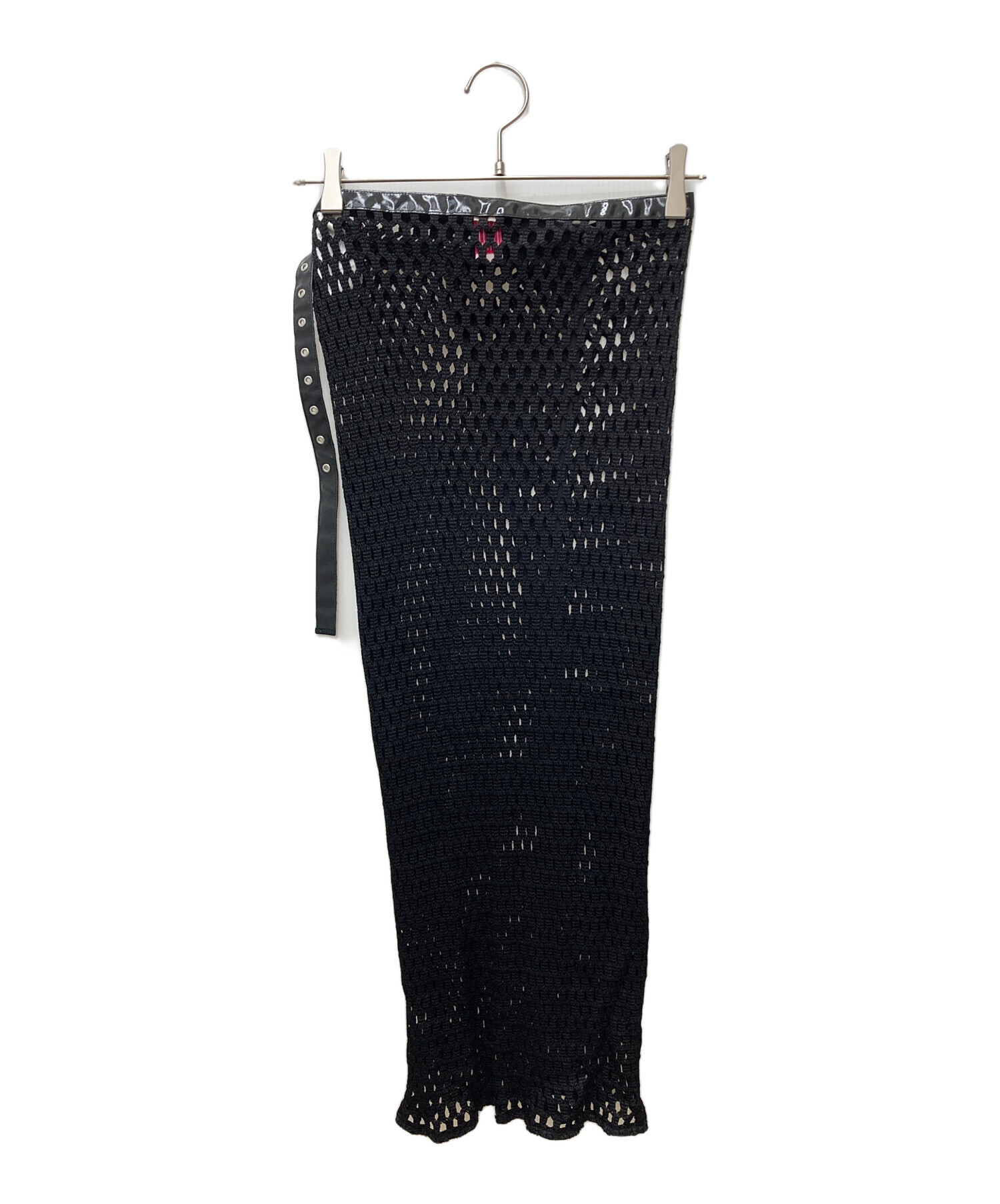中古・古着通販】FETICO (フェティコ) BELTED MESH WRAP SKIRT 