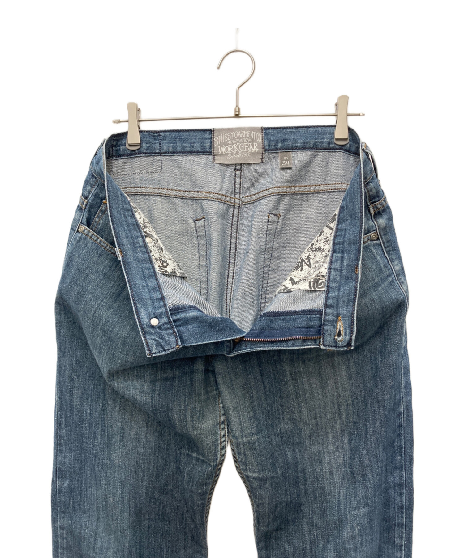 中古・古着通販】stussy (ステューシー) デニムパンツ ブルー サイズ 