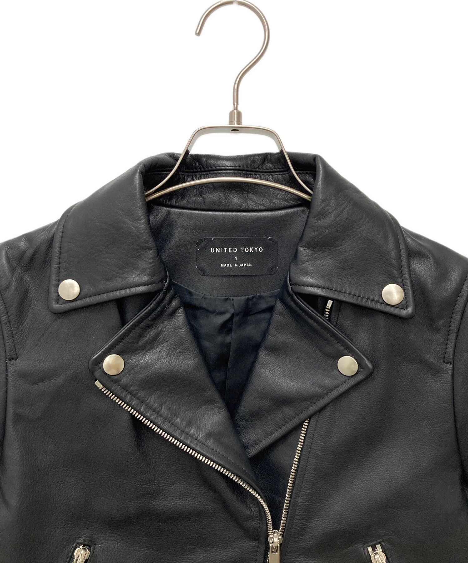 UNITED TOKYO ブラックレザージャケット サイズ1 UNITED TOKYO