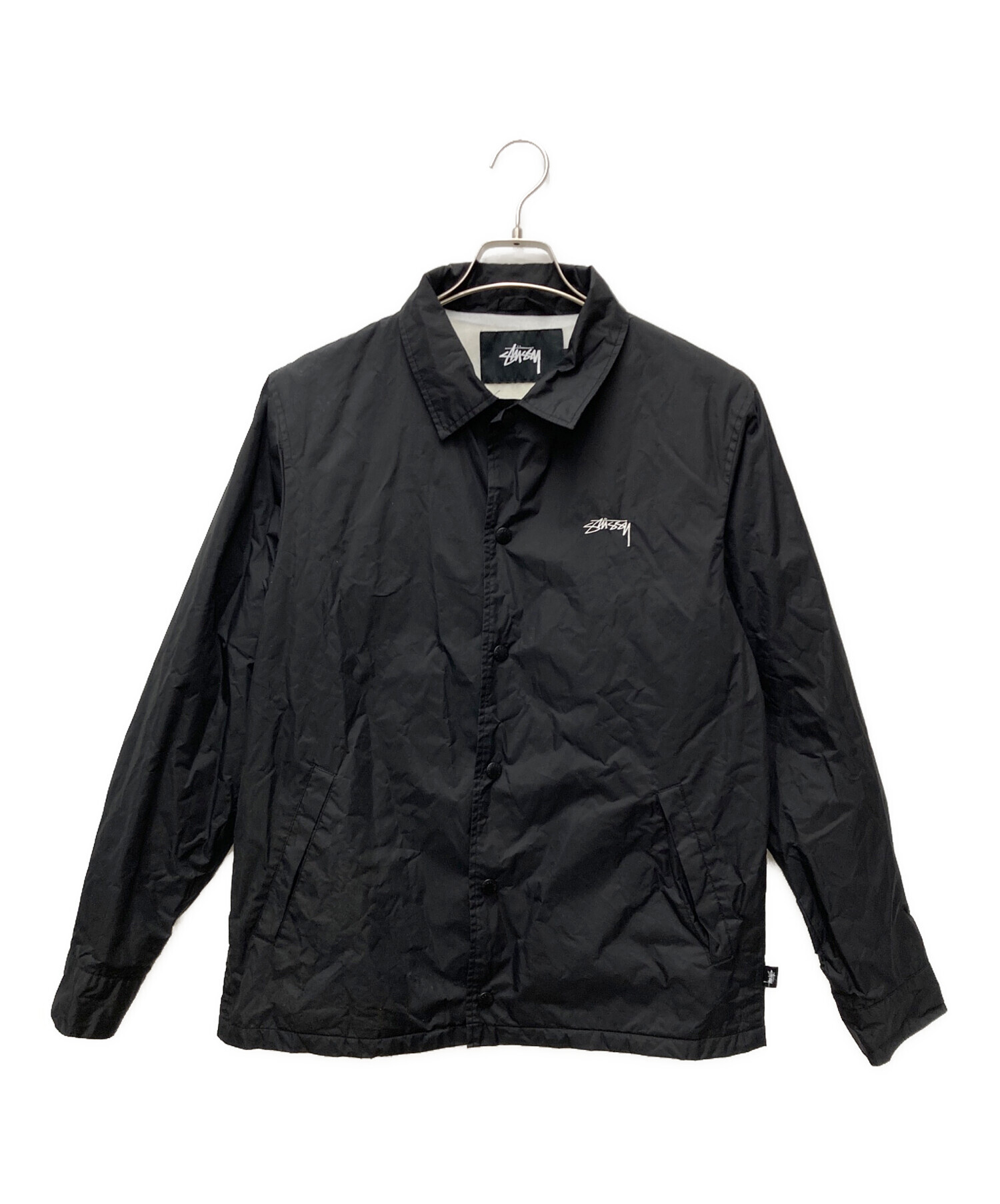 中古・古着通販】stussy (ステューシー) コーチジャケット ブラック 
