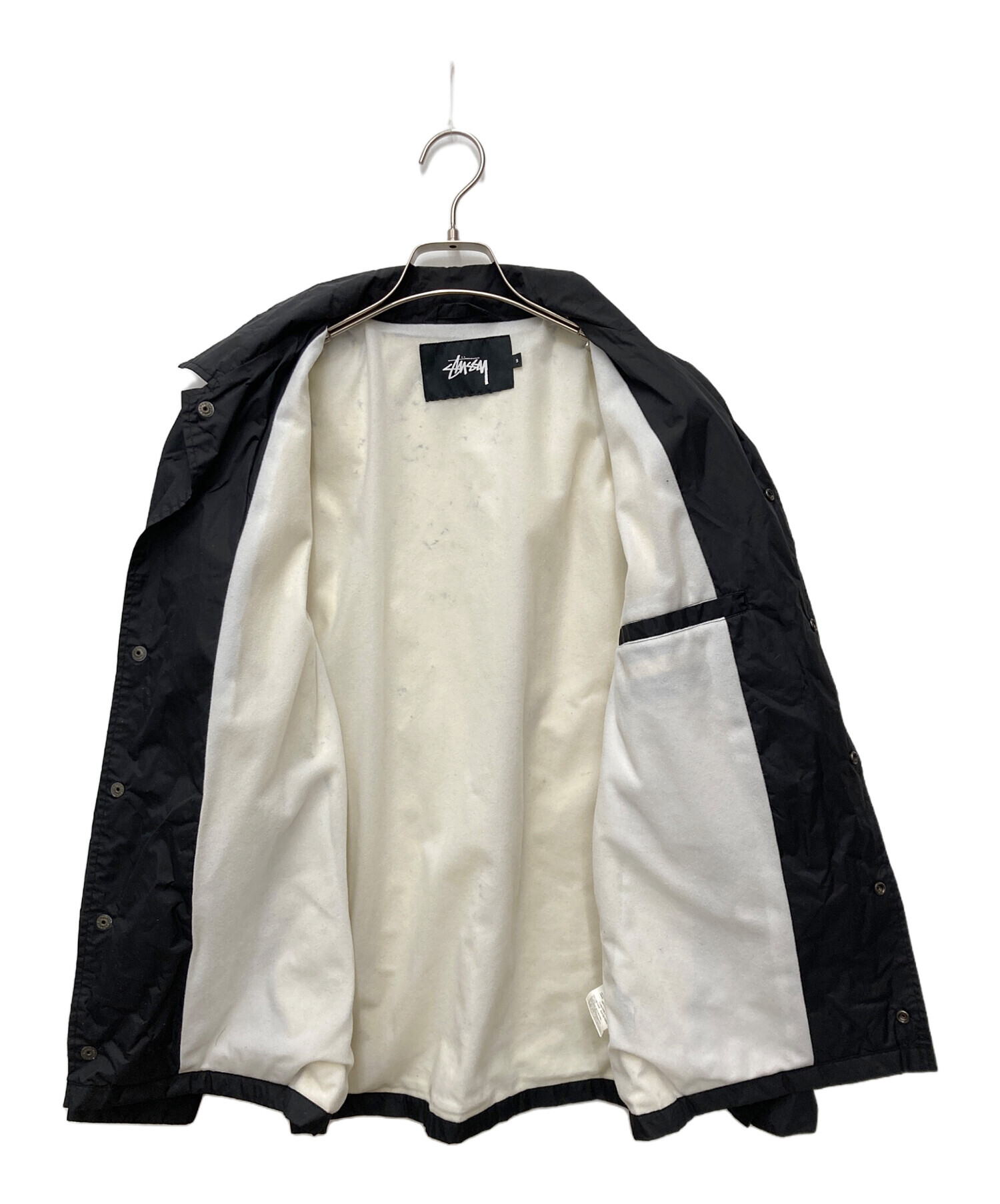 中古・古着通販】stussy (ステューシー) コーチジャケット ブラック 