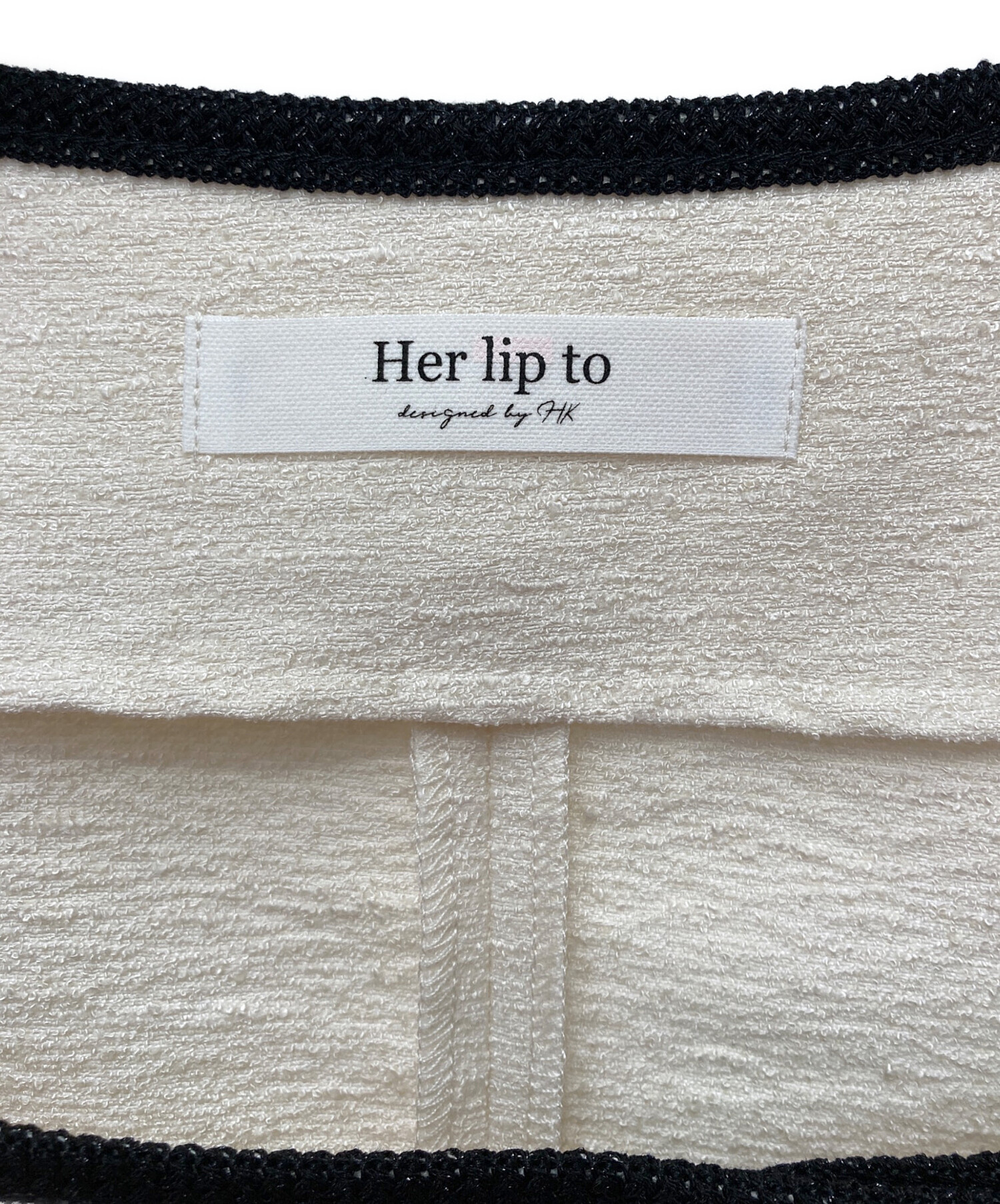 中古・古着通販】HER LIP TO (ハーリップトゥ) Mondrian Tweed Set-Up