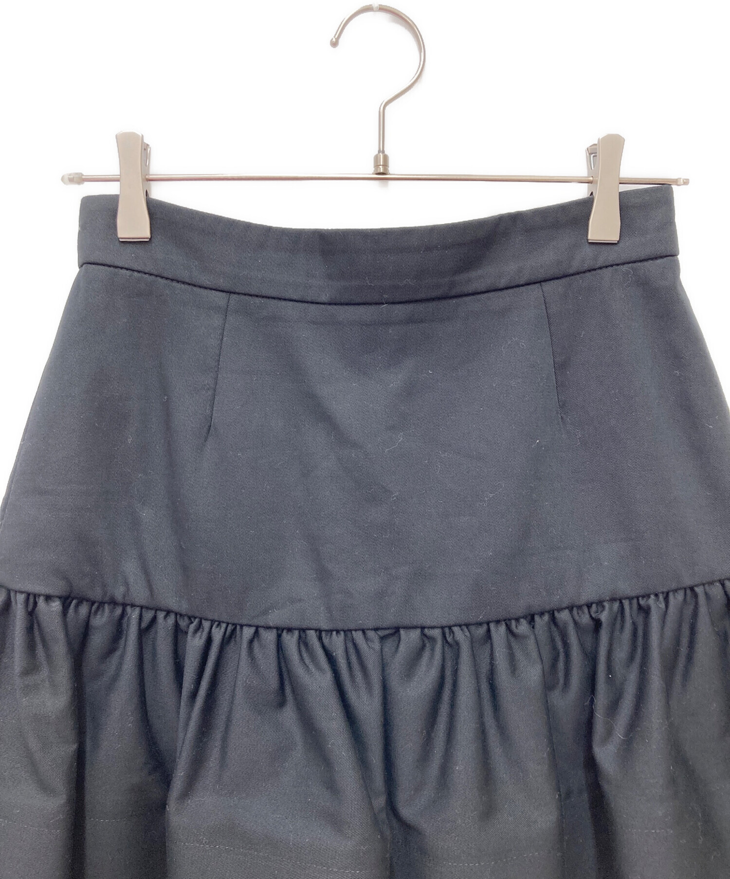 中古・古着通販】patou (パトゥ) コットンギャバジン ラッフル ミニ