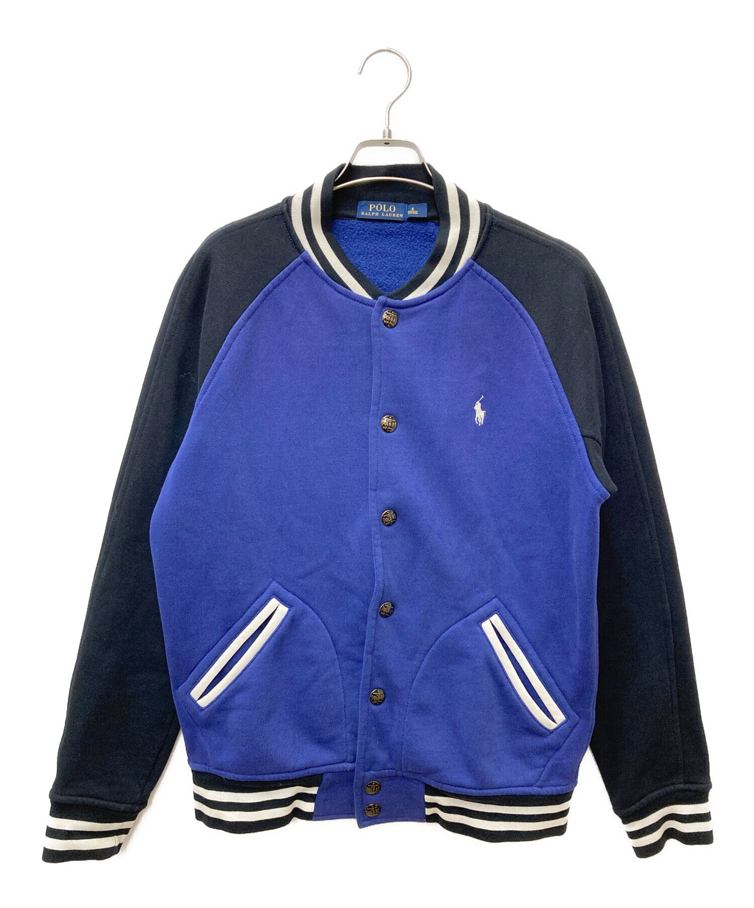 新品未使用　POLO RALPH LAUREN スウェット  スタジャン 未使用品 ポロラルフローレン スウェット ジャケット (S) バーシティ
