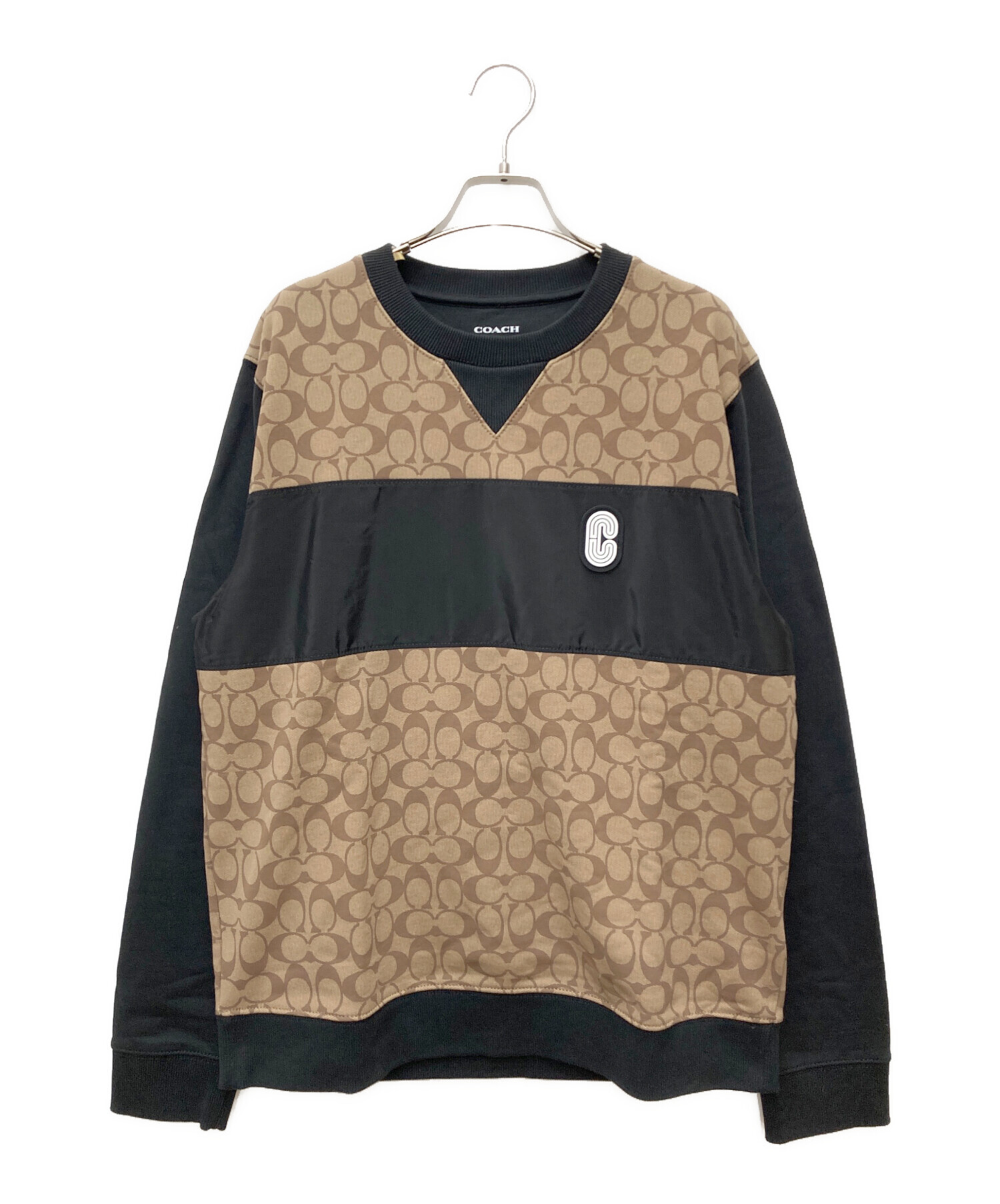 COACH コーチ ニット・セーター S ベージュ 【古着】【中古】【送料無料】 COACH - COACH コーチ ニット・セーター S ベージュ 【古着】【中古